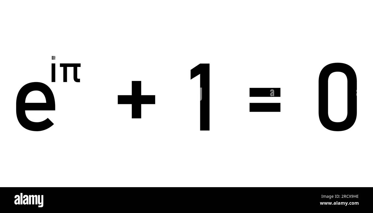 L'identità di Eulero nel vettore matematico Illustrazione Vettoriale