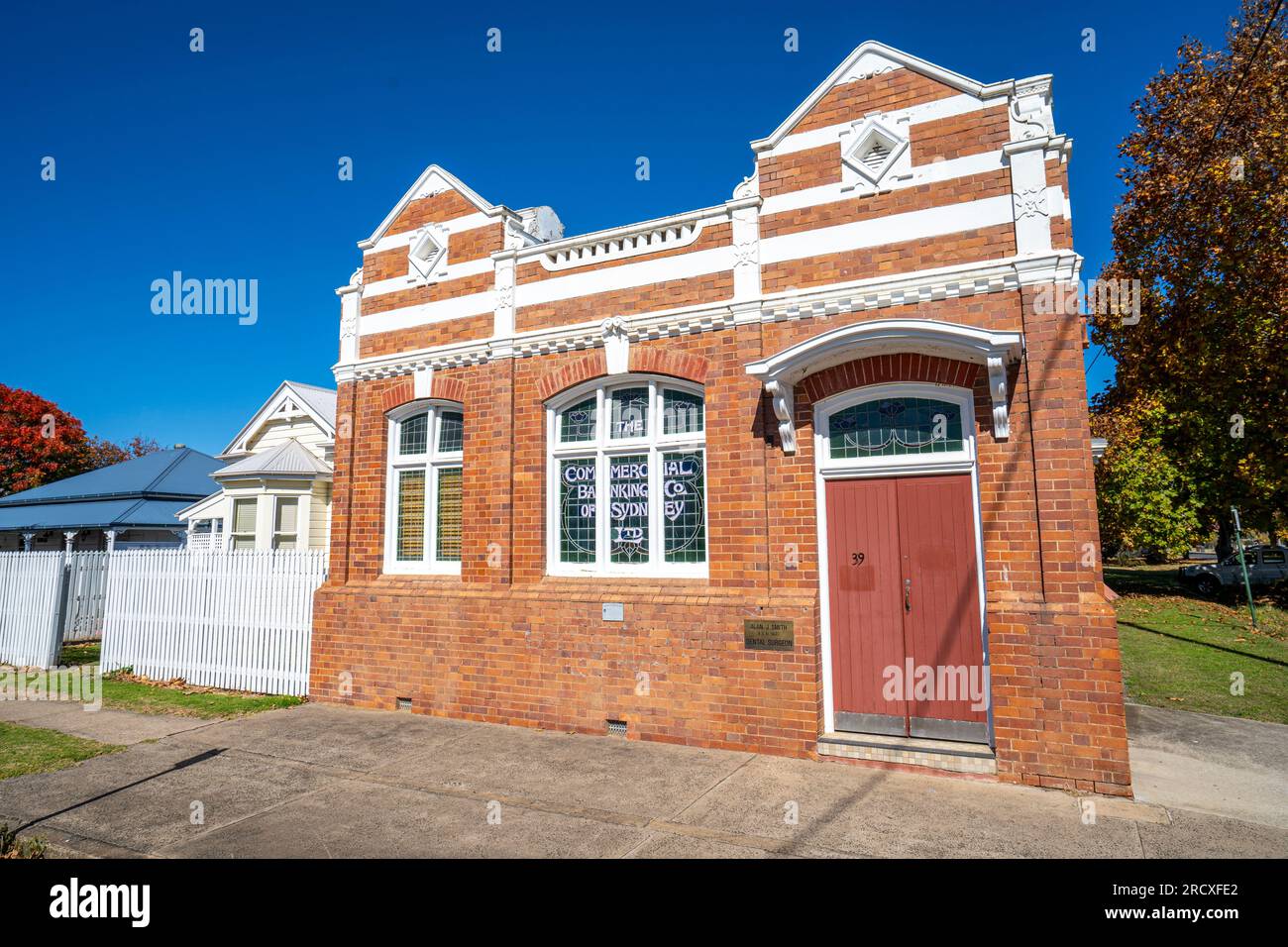 Edificio storico della Commercial Bank of Sydney, Allora, Queensland, Australia Foto Stock