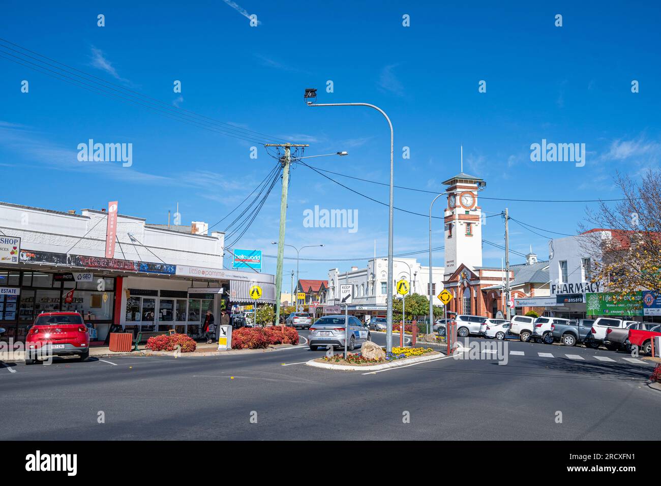 Strada principale di Stanthorpe, Queensland, Australia Foto Stock