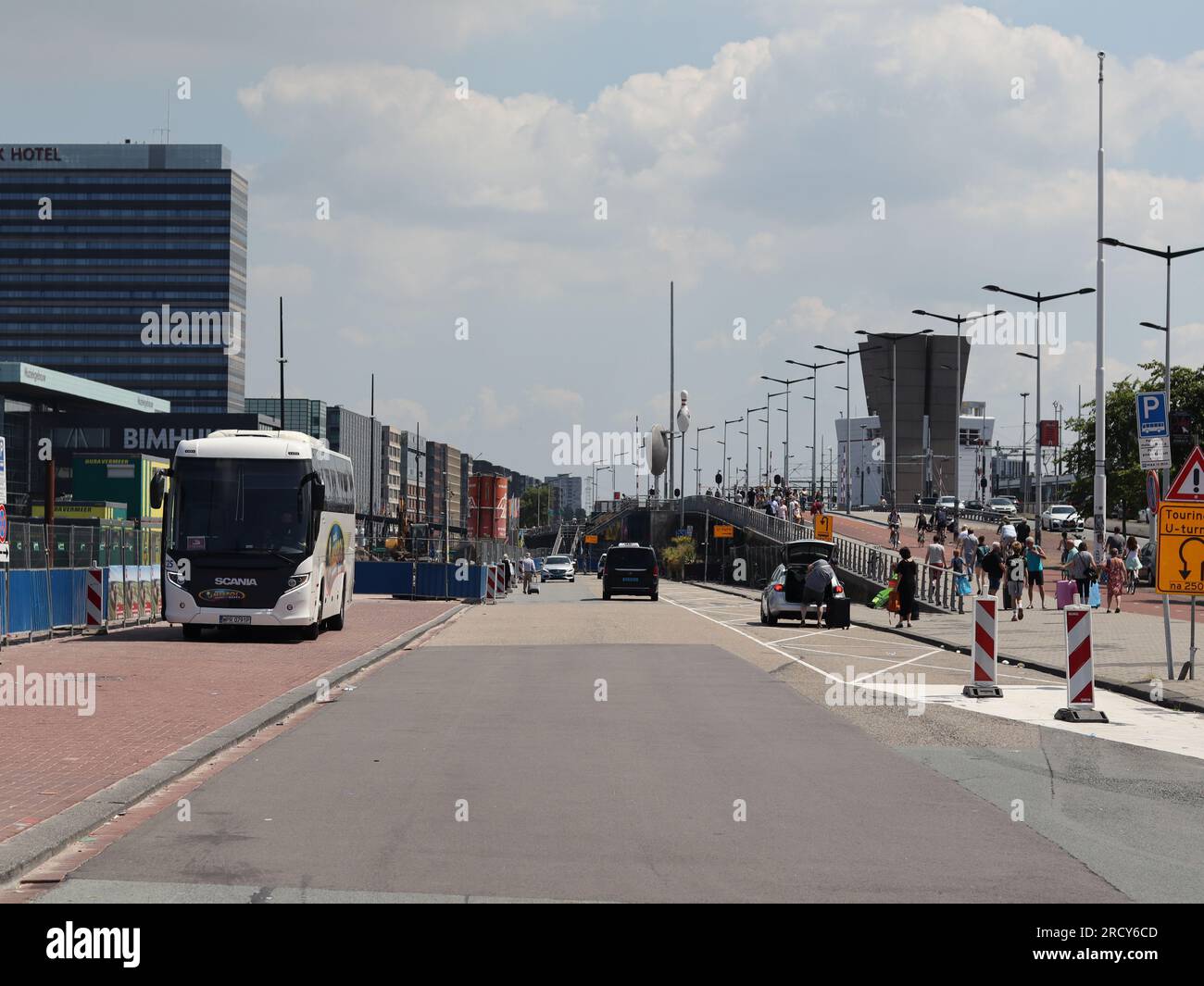 Strade di Amsterdam, Paesi Bassi Foto Stock