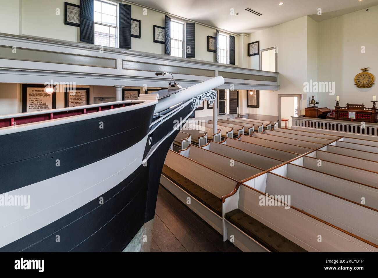 Seamen's Bethel New Bedford Whaling National Historical Park   New Bedford, Massachusetts, USA Foto Stock