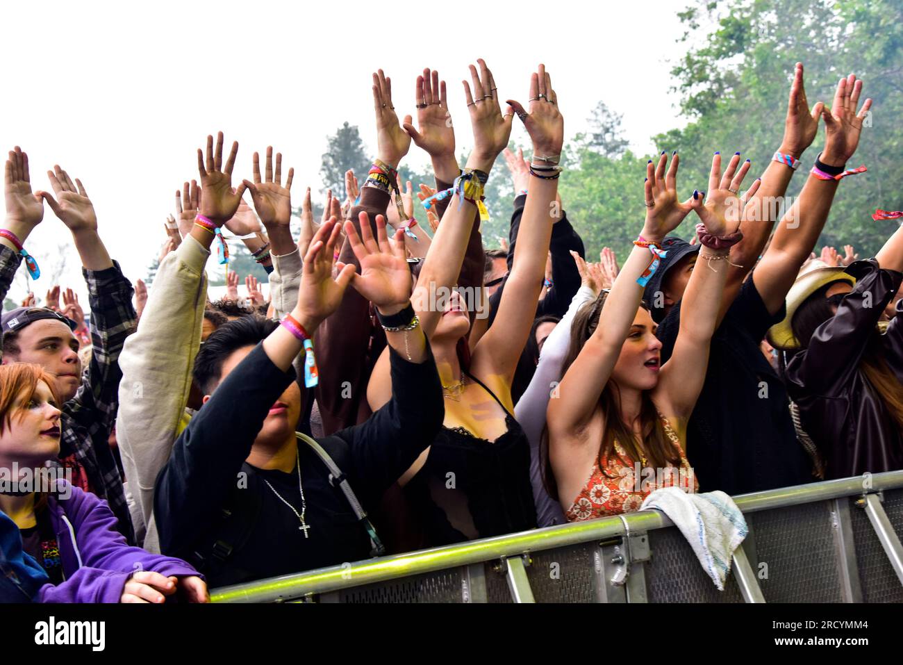 Napa, California, USA. 28 maggio 2023. La folla al WU-TANG CLAN si esibisce al BottleRock 2023 Music Festival. Crediti: Ken Howard/Alamy Foto Stock