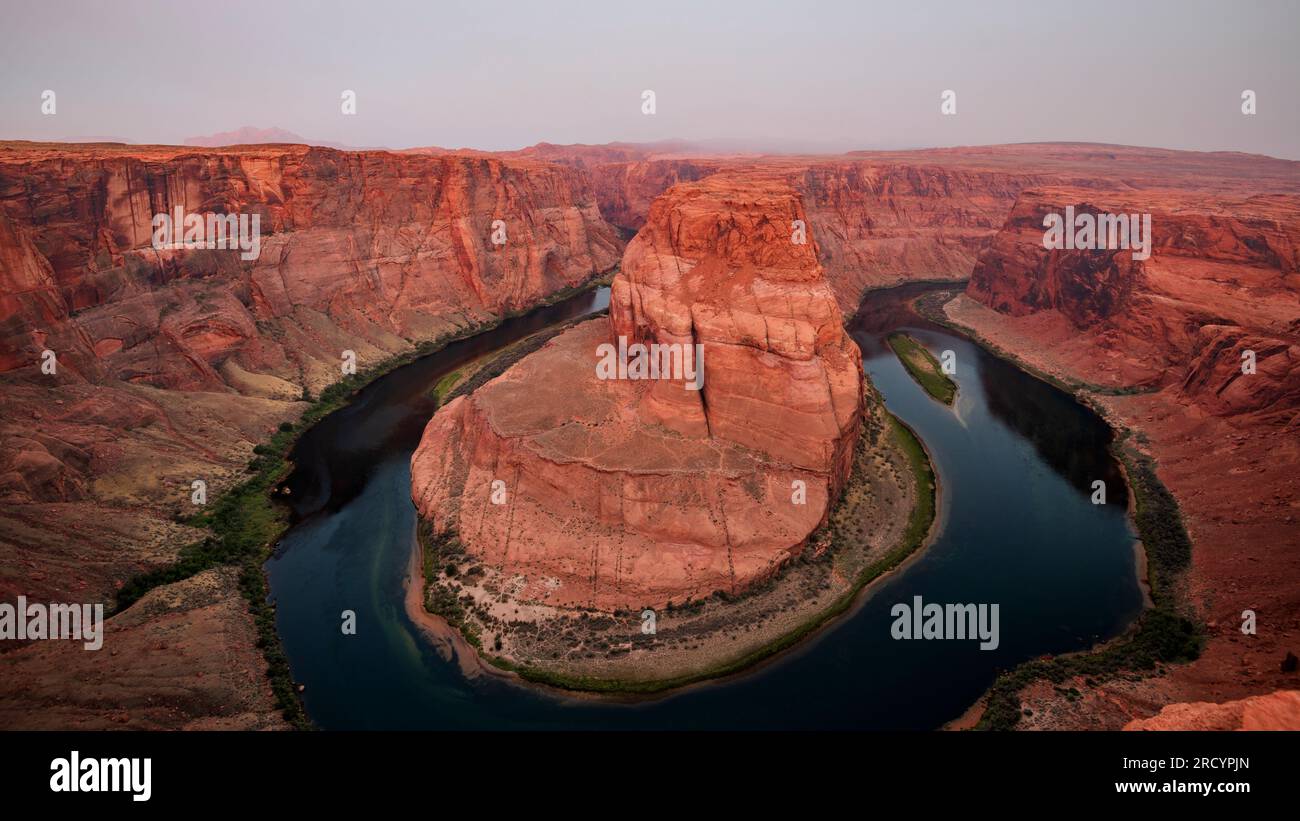 Curva a ferro di cavallo, Arizona. Foto Stock