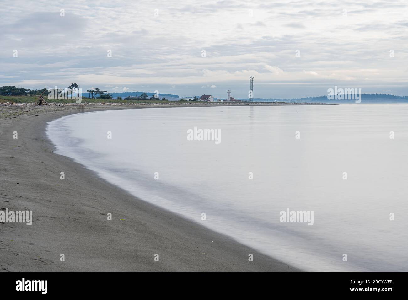 Admiralty Inlet Beach nello stato di Washington Foto Stock