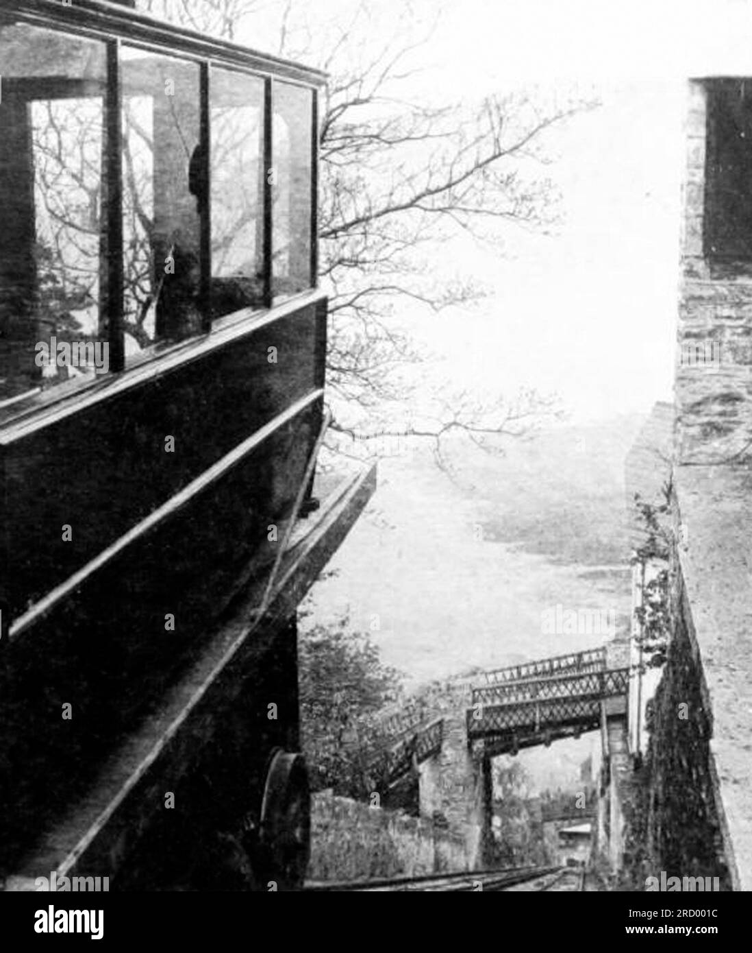 Lynton and Lynmouth Cliff Railway, periodo vittoriano Foto Stock