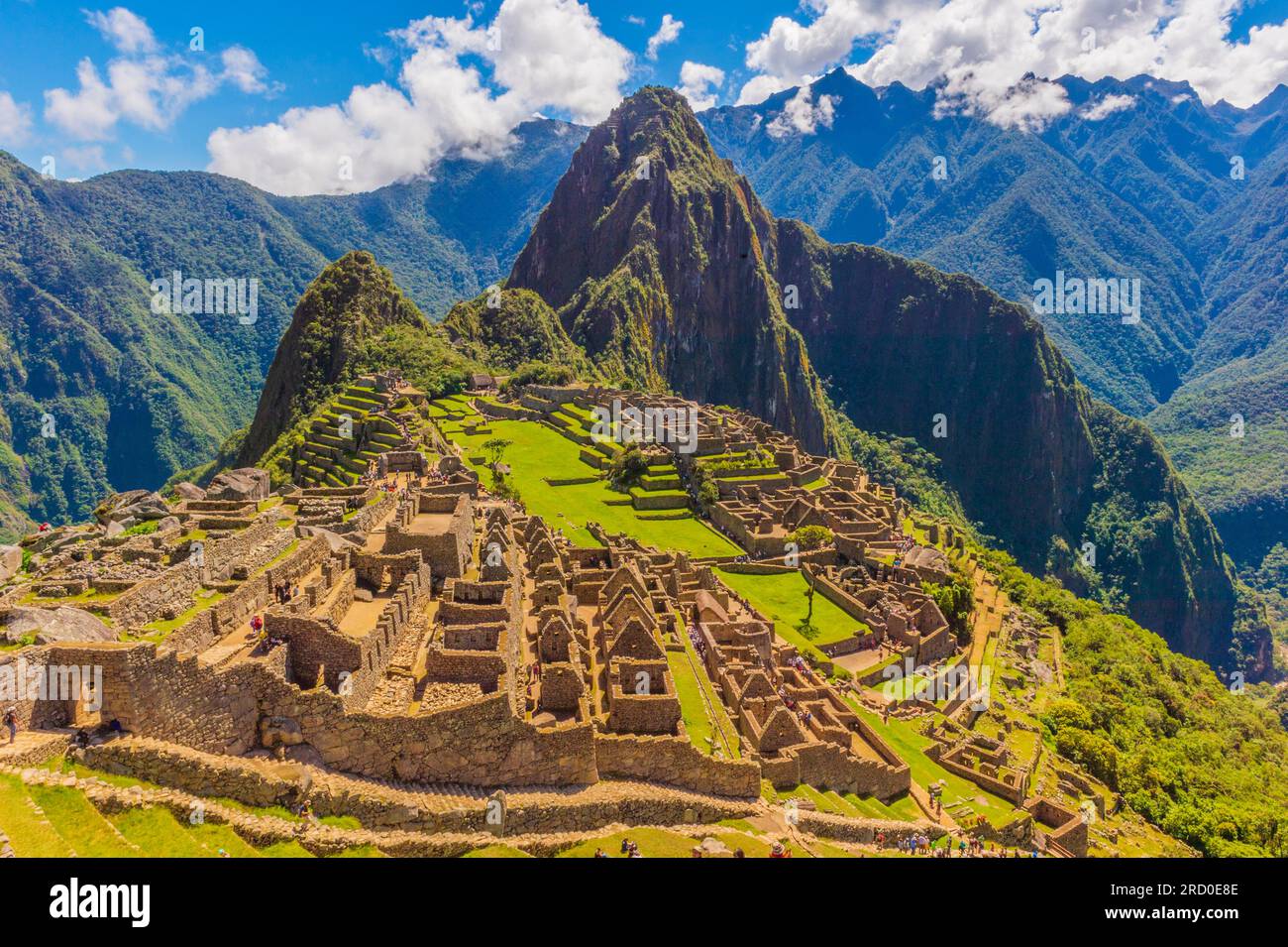 Rovine di Machu Picchu in Perù. Foto Stock Rovine di Machu Picchu in Perù. Foto Stock