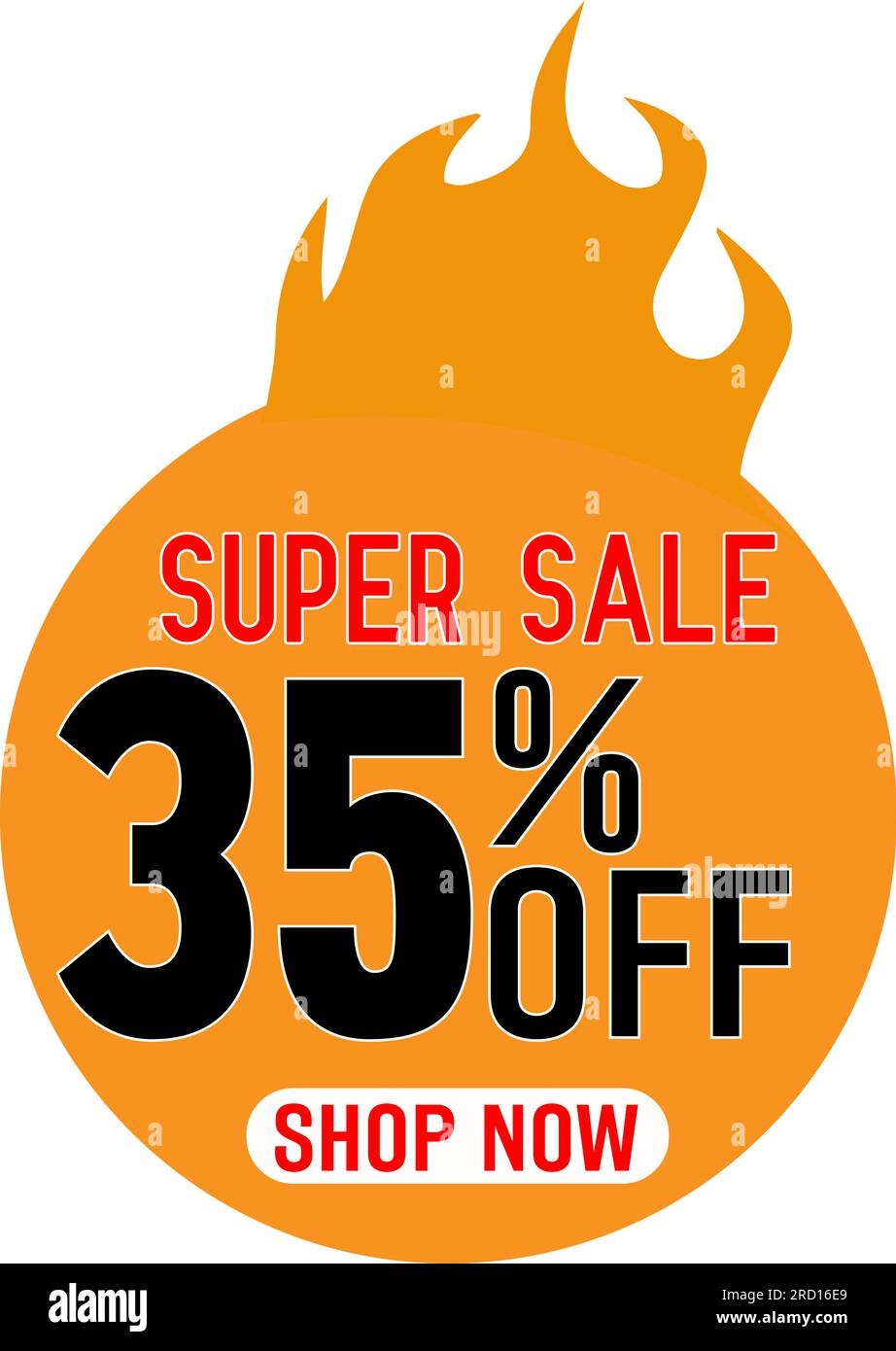 Poster Super sale, banner. Grande vendita, sdoganamento. 35% di sconto. Illustrazione vettoriale. Illustrazione Vettoriale