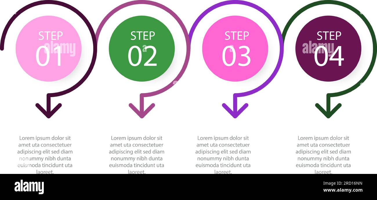 Modello Infografica aziendale Illustrazione Vettoriale