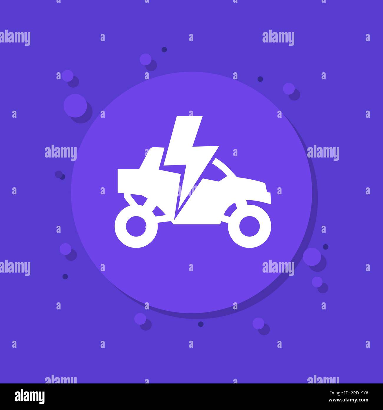 Icona UTV elettrica, veicolo affiancato Illustrazione Vettoriale