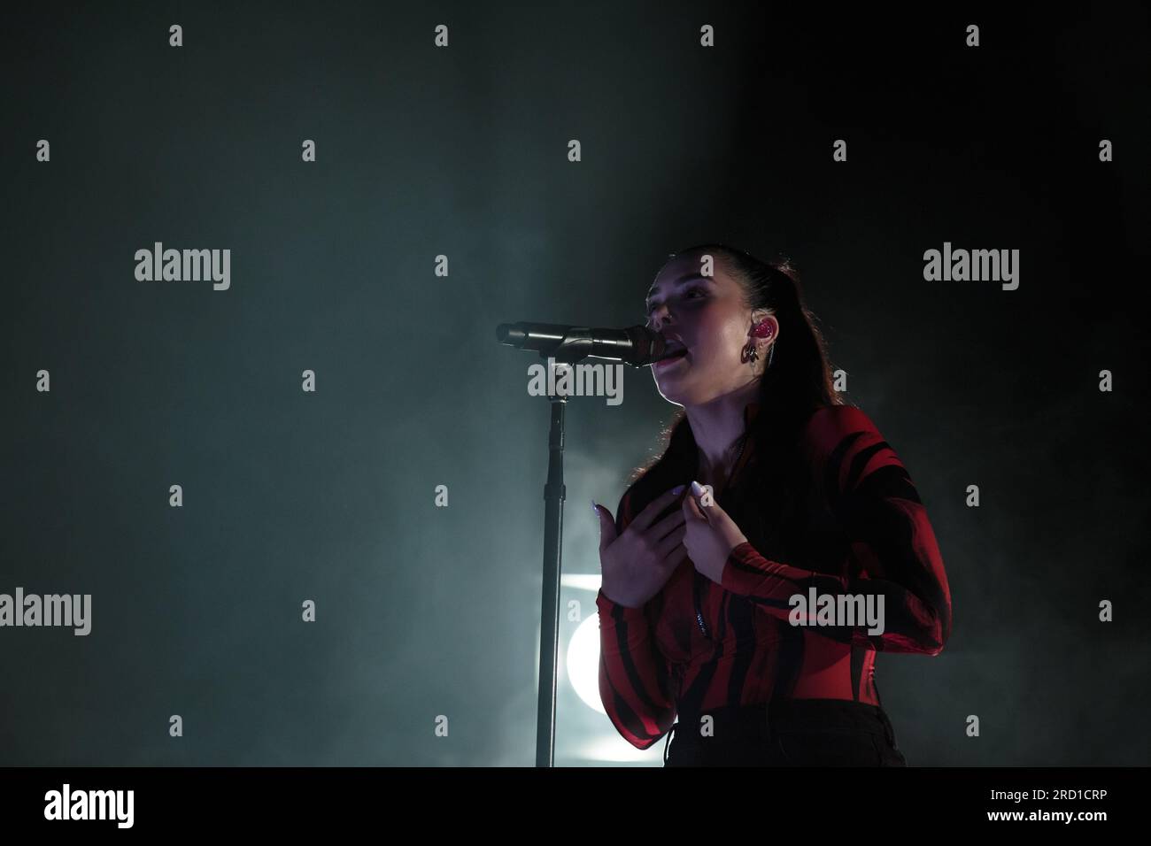 Toronto, Canada. 17 luglio 2023. Lauren Spencer-Smith si esibisce con una folla sold-out al Mirror Tour di Toronto Credit: Bobby Singh/Alamy Live News Foto Stock