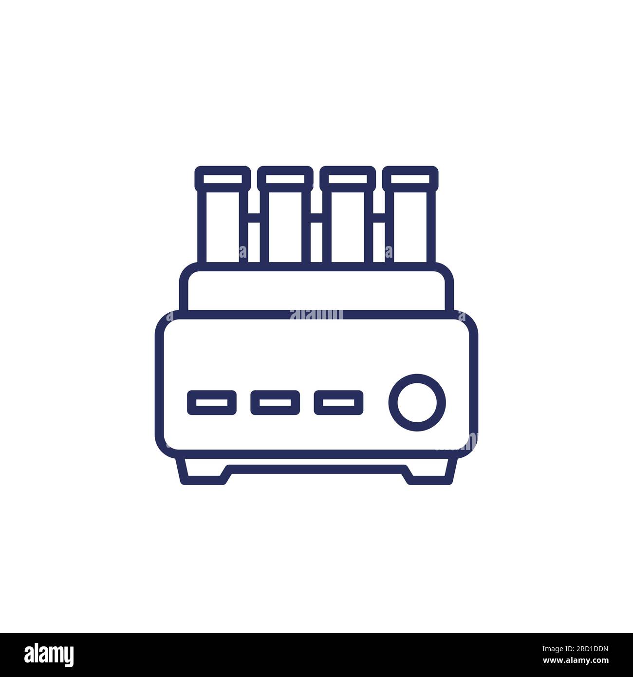 icona della linea della macchina per centrifugare in bianco Illustrazione Vettoriale