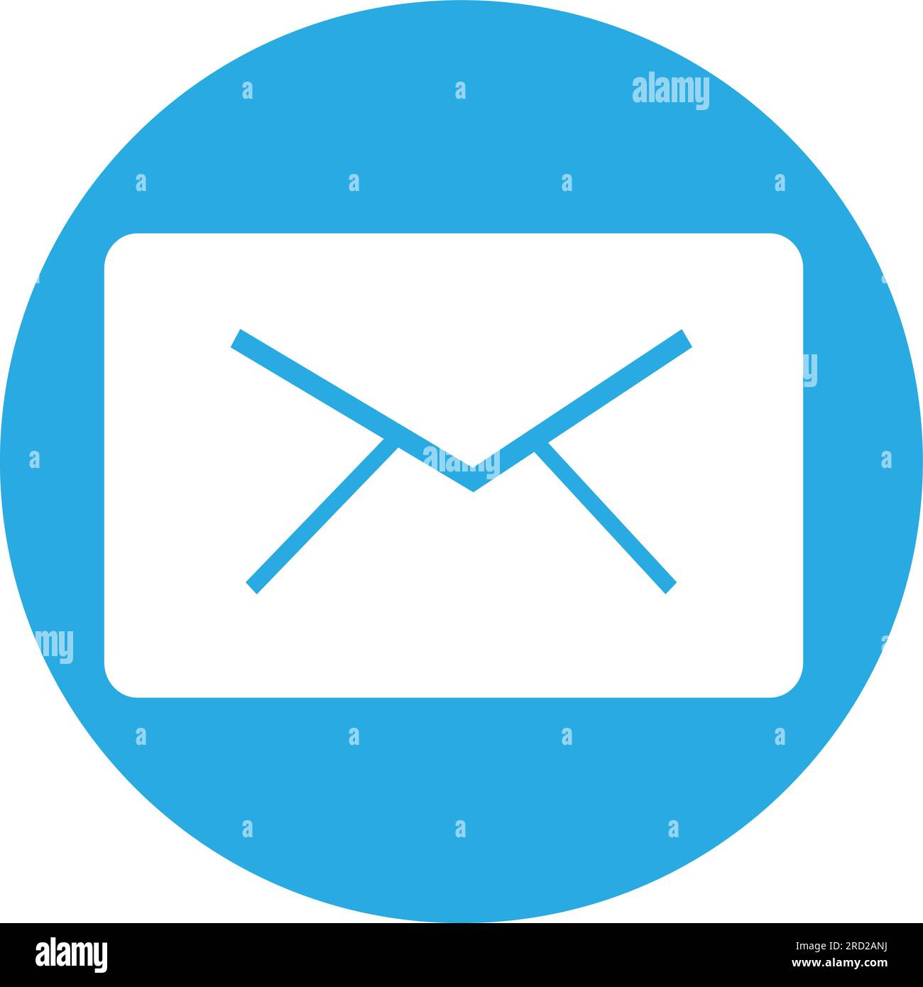 Icona del vettore di posta. Icona e-mail, illustrazione busta, messaggio Illustrazione Vettoriale