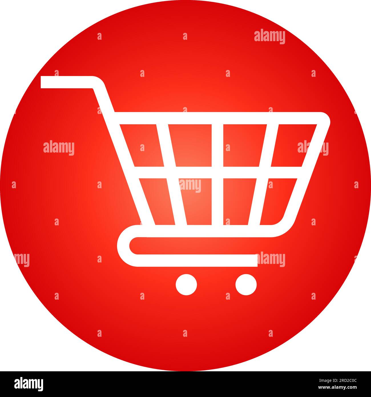 Carrello spesa mercato icona consegna illustrazione vettoriale linea spessa Illustrazione Vettoriale