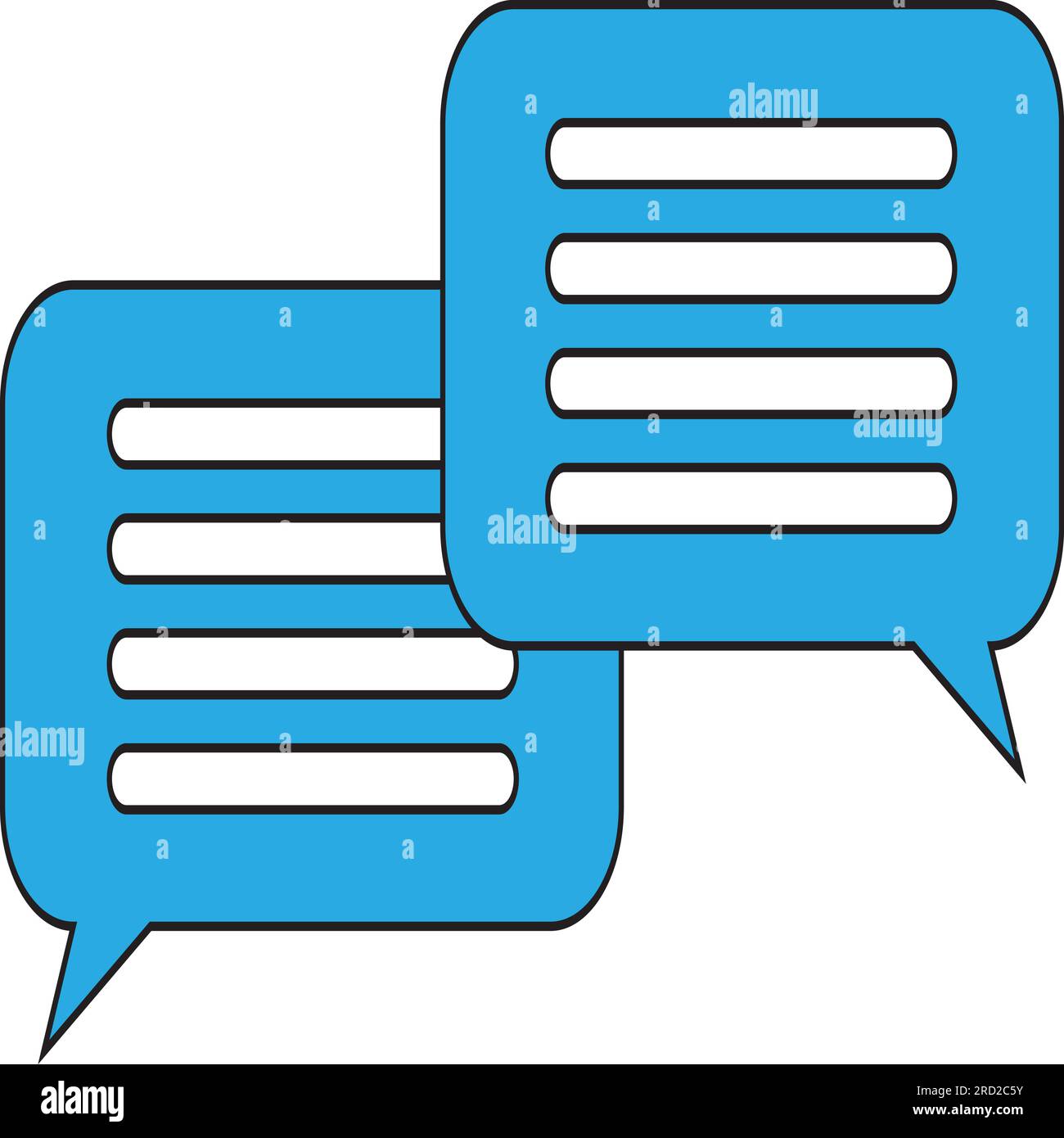 Icona chat in stile piatto alla moda, isolata su sfondo grigio. Simbolo a fumetto per il design del sito Web, il logo, l'app e l'interfaccia utente. Illustrazione vettoriale, EPS10. Illustrazione Vettoriale