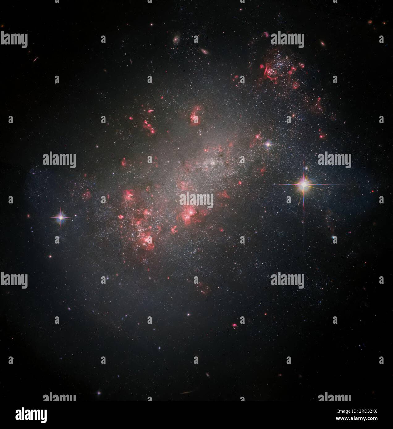 Una meraviglia della morfologia galattica Foto Stock