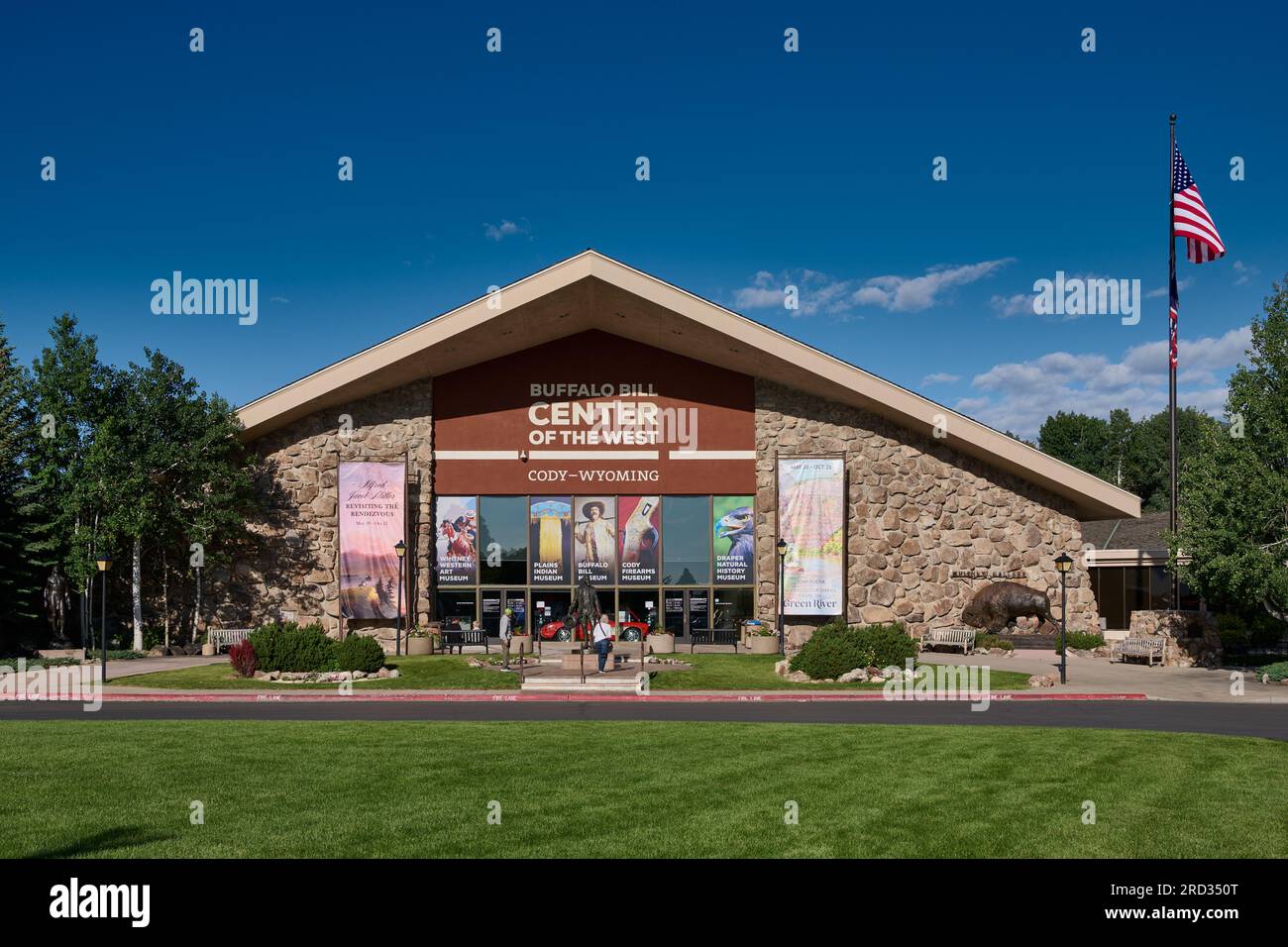 Vista esterna del Buffalo Bill Center of the West, Cody, Wyoming, Stati Uniti d'America Foto Stock