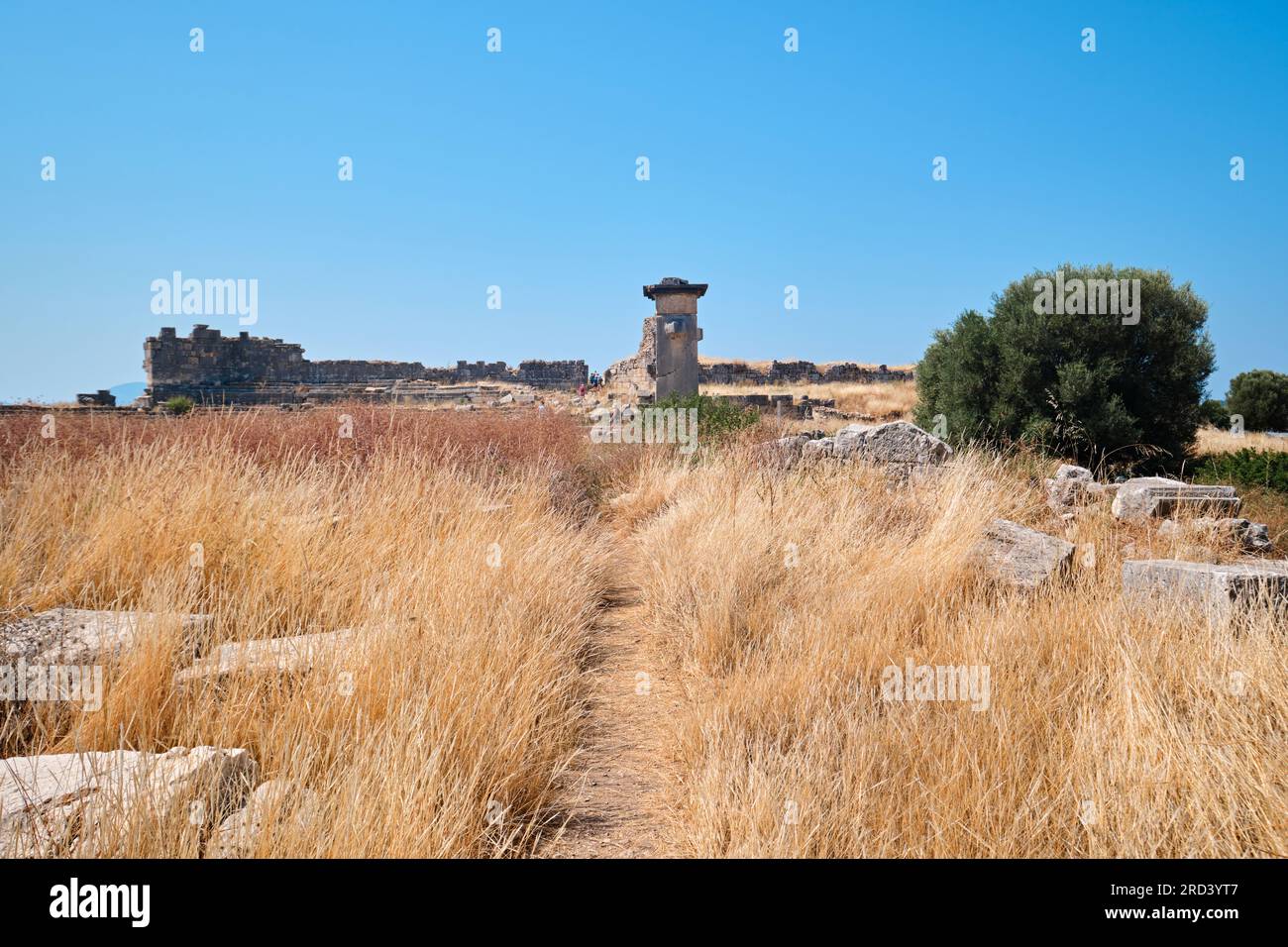 Antalya, Turchia - 15 luglio 2023: Rovine dell'antica città di Xanthos Foto Stock