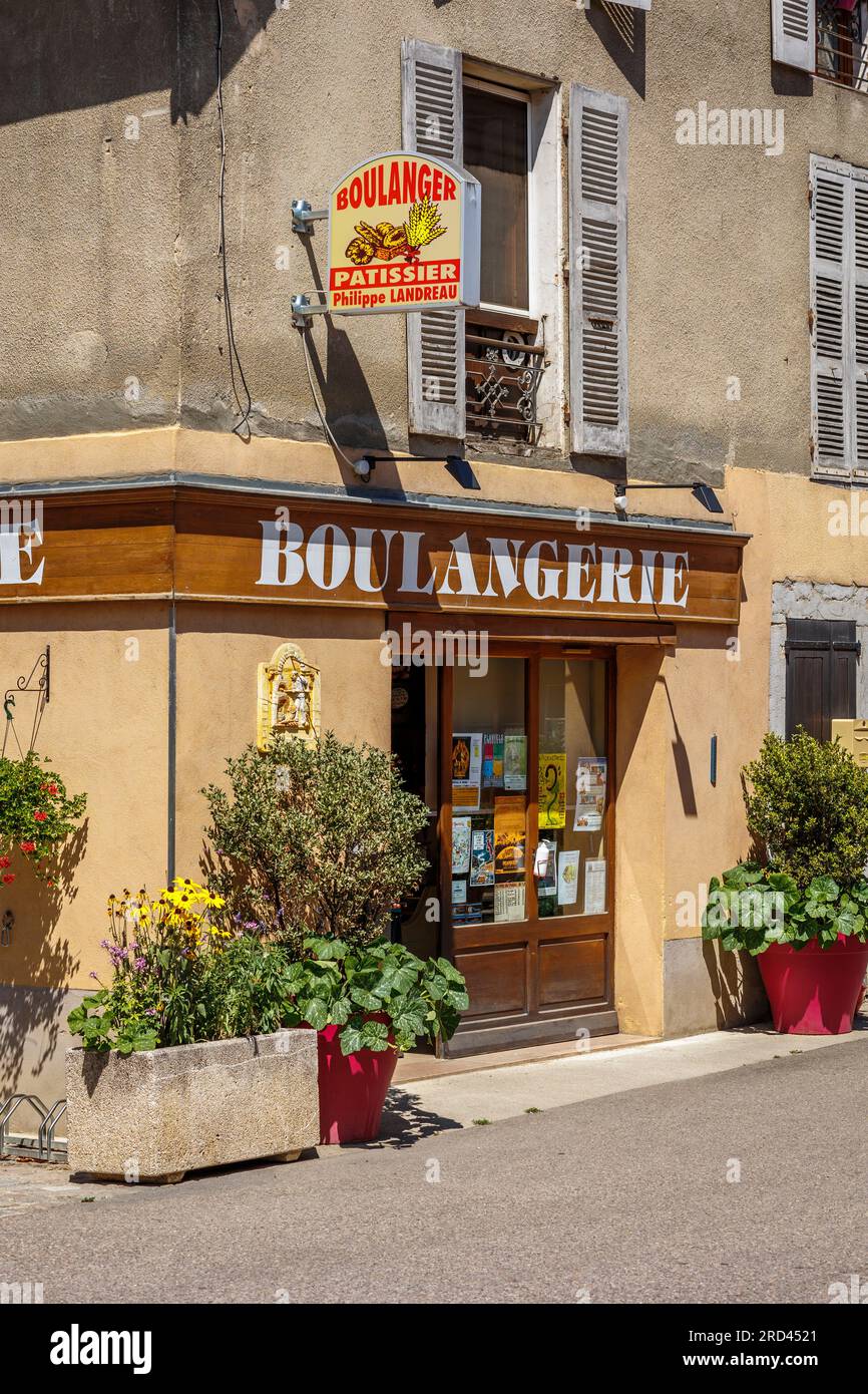 Negozio di Boulangerie e Pastisserie a Mens Trieves Grenoble Isere Auvergne-Rodano-Alpi Francia Foto Stock