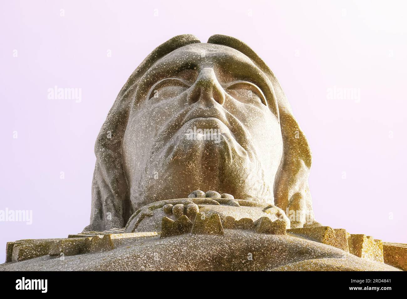 Cristo Re, statua di Cristo Rei ad Almada, Lisbona. Famoso monumento a Gesù Cristo nella capitale del Portogallo. Foto Stock
