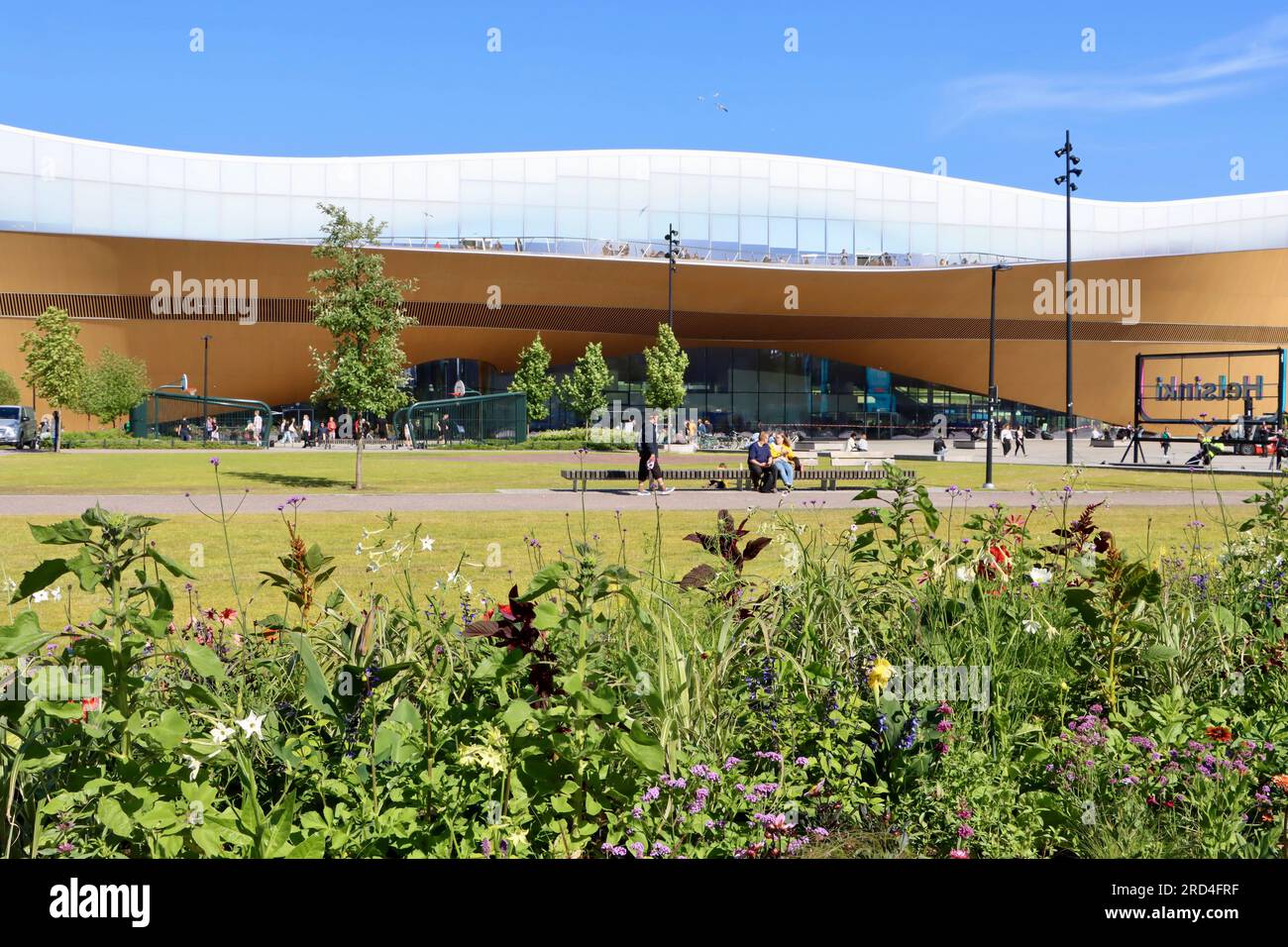 Helsinki Central Library Oodi nel centro di Helsinki, Finlandia Foto Stock