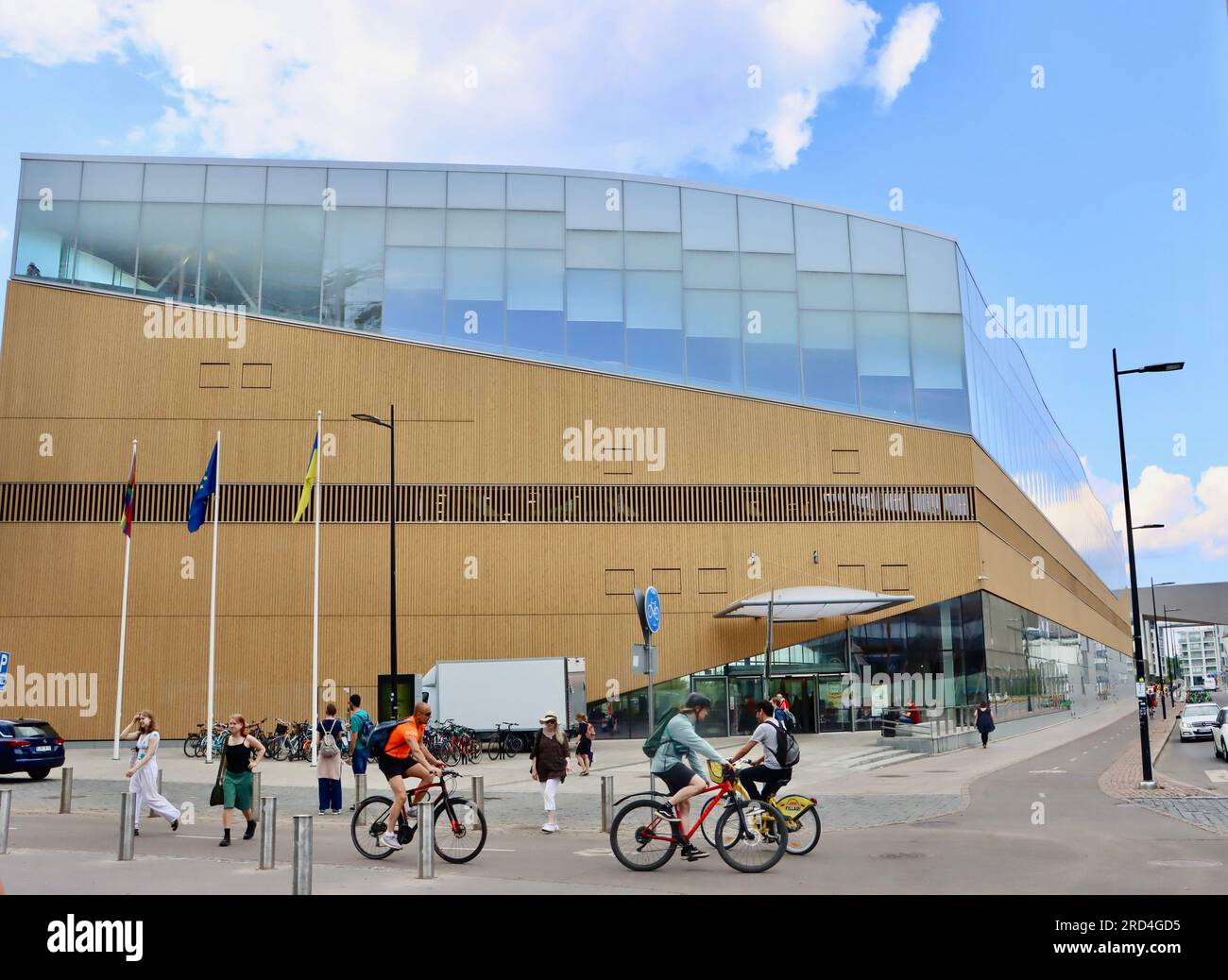 Helsinki Central Library Oodi nel centro di Helsinki, Finlandia Foto Stock
