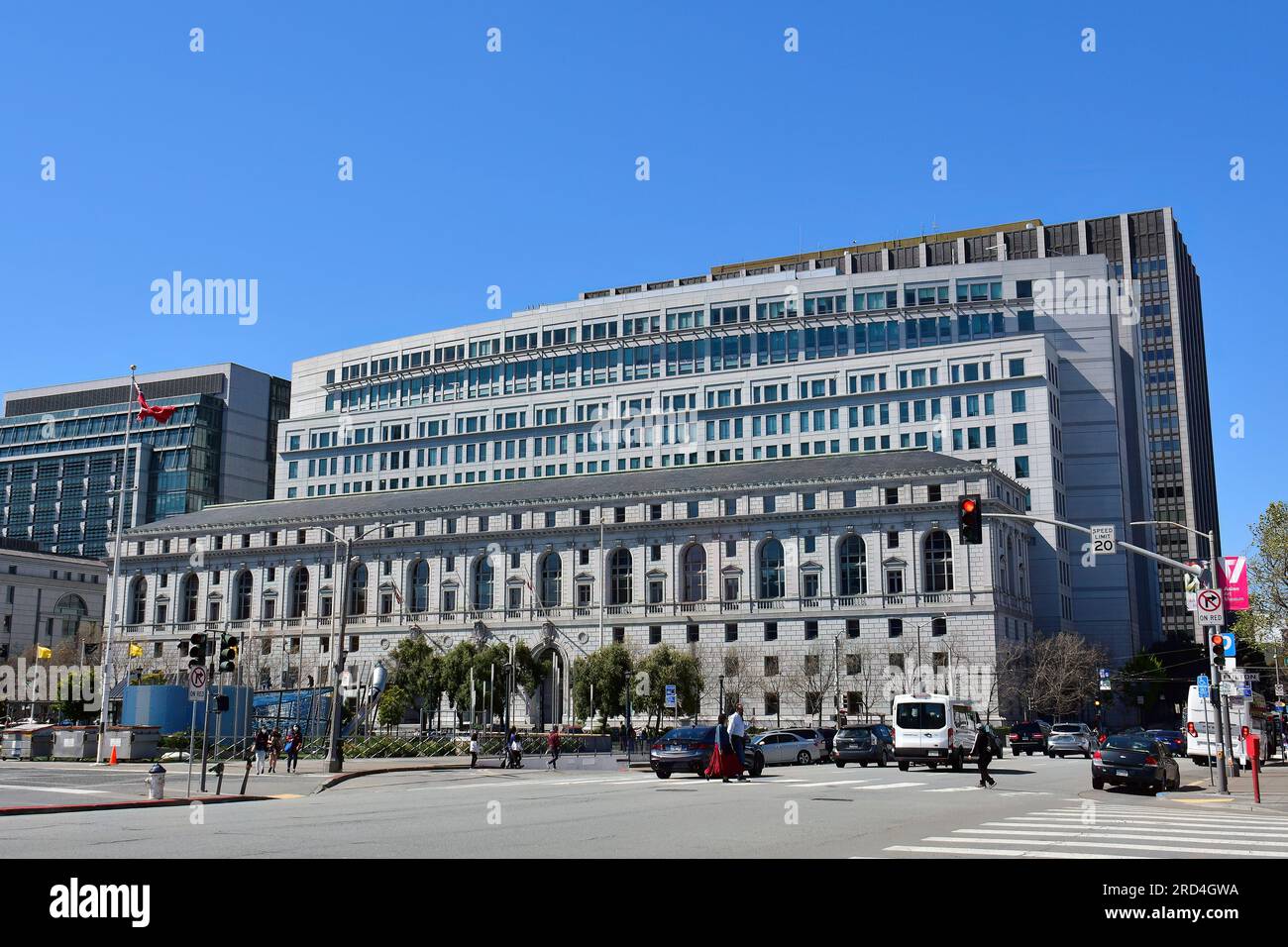 Earl Warren Building, Corte Suprema della California, San Francisco, California, USA, Nord America Foto Stock