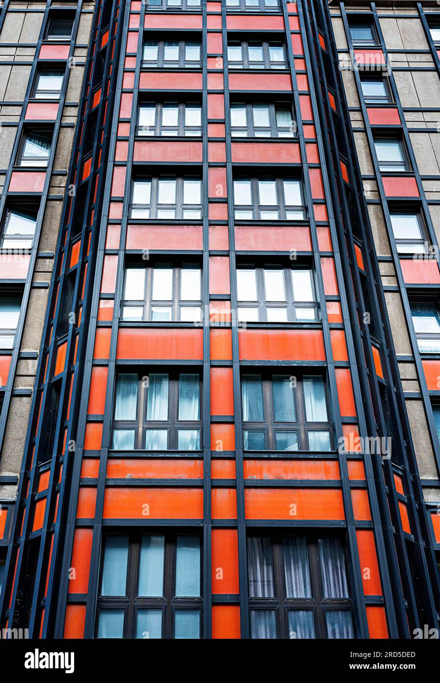 Vecchi edifici prefabbricati, architettura a Berlino-Mitte, Berlino, Germania Foto Stock