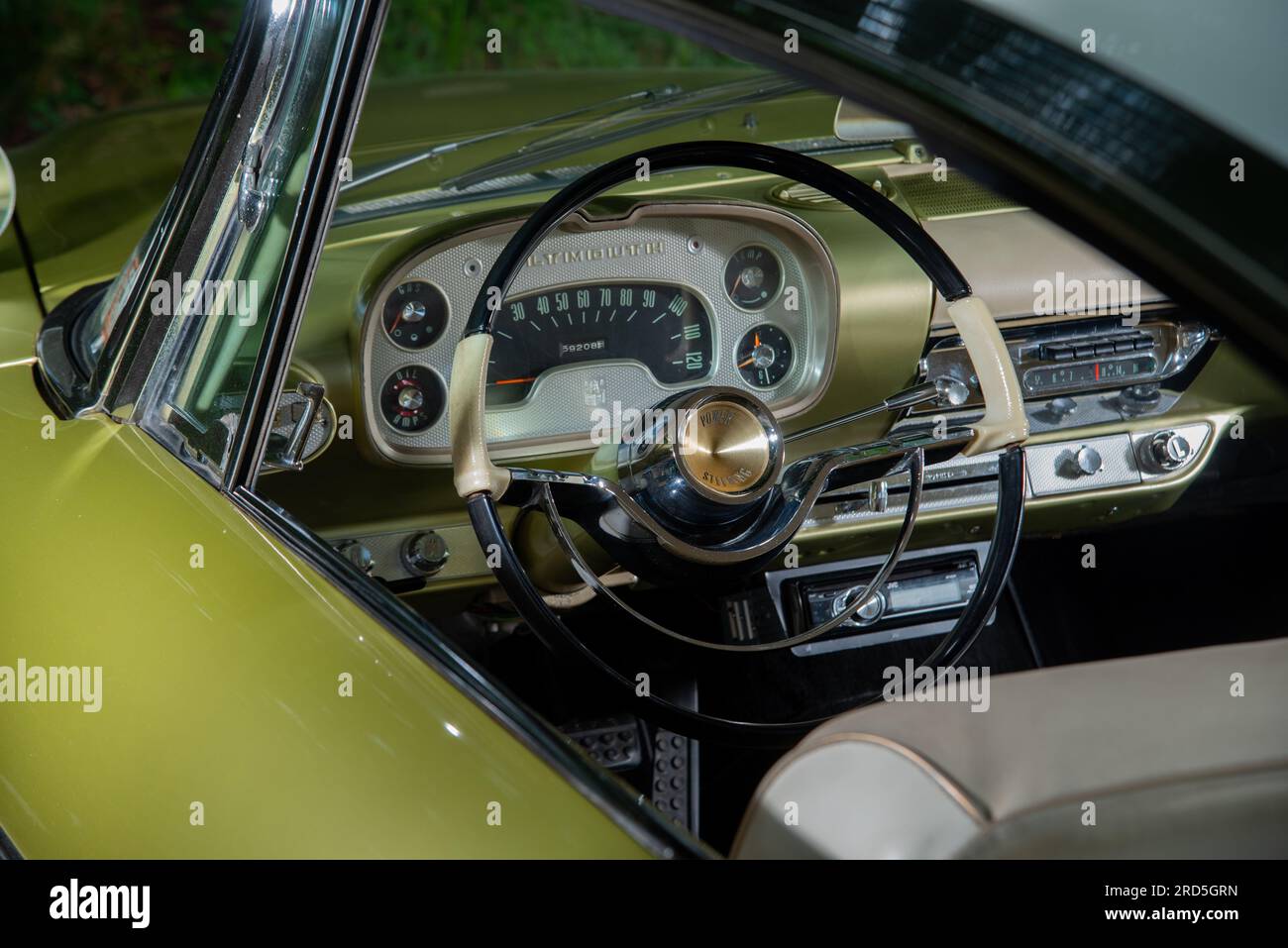1957 Plymouth Belvedere, classica auto familiare americana "full size" Foto Stock