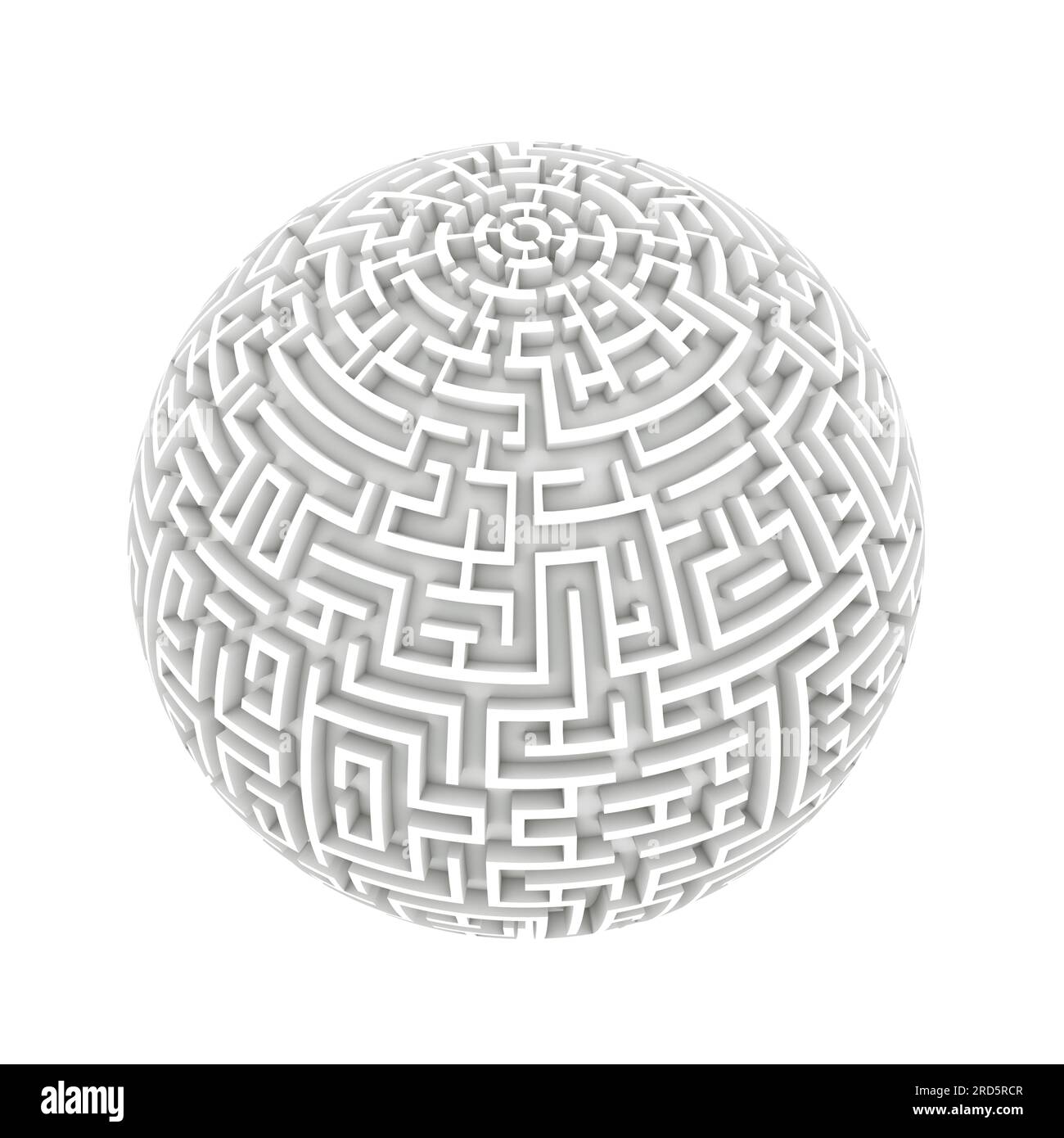 labirinto sferico Foto Stock