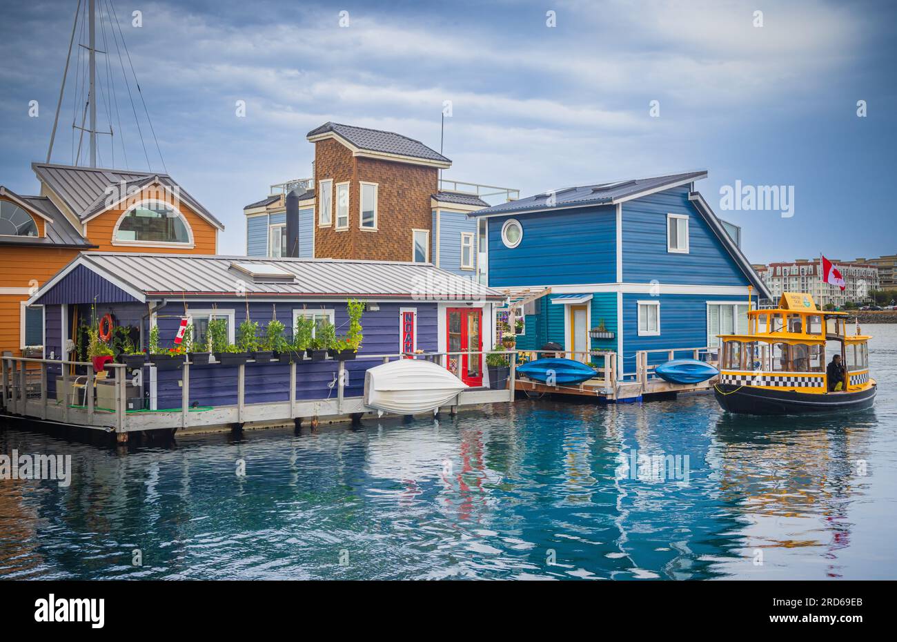 Victoria è la capitale della Columbia Britannica, Canada, e si trova sulla punta meridionale dell'isola di Vancouver al largo della costa canadese del Pacifico. Foto Stock