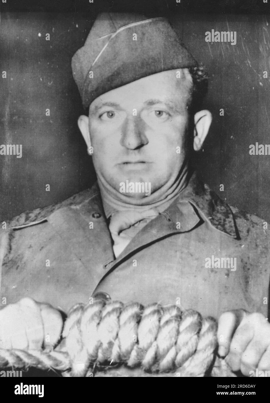Woods, John Clarence, 5.6.1911 - 21.7,1950, sergente americano, boia alla Triasl dei crimini di guerra dopo la seconda guerra mondiale, SOLO EDITORIALE Foto Stock