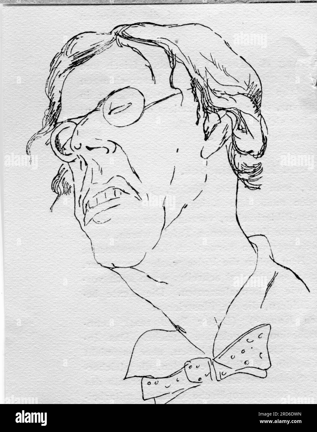Wolfskehl, Karl, 17.9.1869 - 30.6,1948, autore/scrittore tedesco, disegno, di Rudolf Grossmann (1882 - 1941), IL COPYRIGHT DELL'ARTISTA NON DEVE ESSERE AUTORIZZATO Foto Stock
