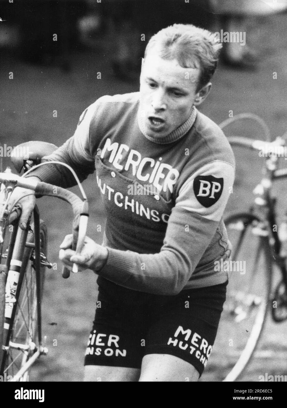 Wolfshohl, Rolf, * 27.12.1938, atleta tedesco (ciclista da corsa), durante la corsa di fondo, 1966, ULTERIORI-DIRITTI-CLEARANCE-INFO-NOT-AVAILABLE Foto Stock
