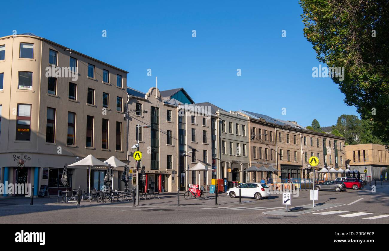 Salamanca Hobart Tasmania Australia Foto Stock