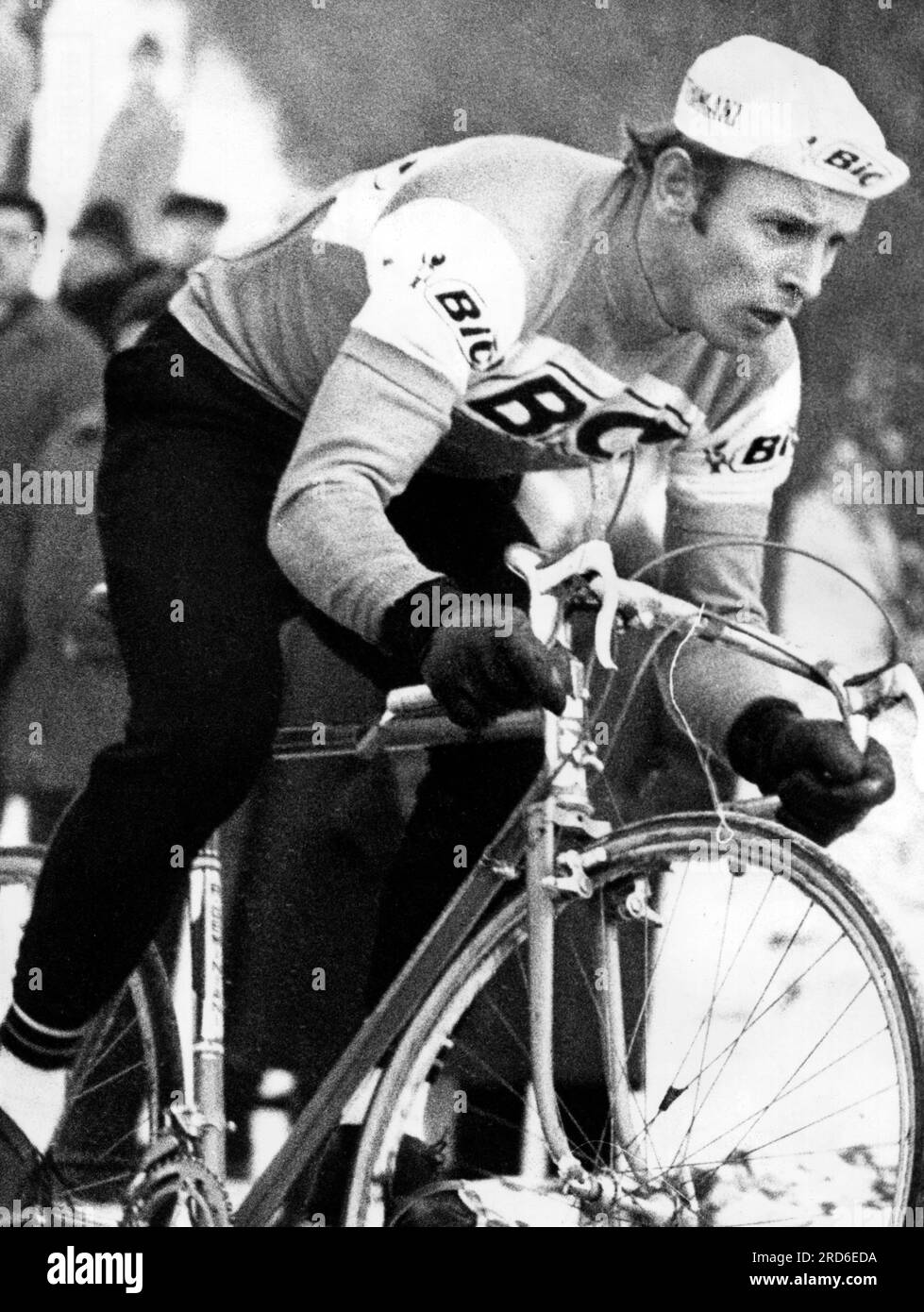 Wolfshohl, Rolf, * 27.12.1938, atleta tedesco (ciclista da corsa), durante la corsa di fondo, 1970, ULTERIORI-DIRITTI-CLEARANCE-INFO-NOT-AVAILABLE Foto Stock