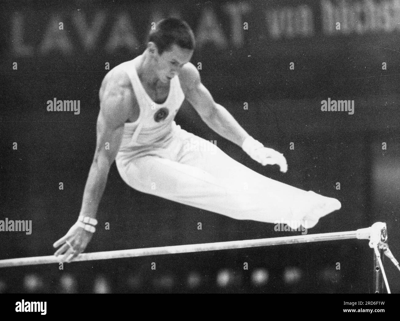 Voronin, Mikhail Yakovlievitch, 29.3.1945 - 22.5,2004, ginnasta russa, esercitazione sulla barra alta, DIRITTI AGGIUNTIVI-CLEARANCE-INFO-NOT-AVAILABLE Foto Stock