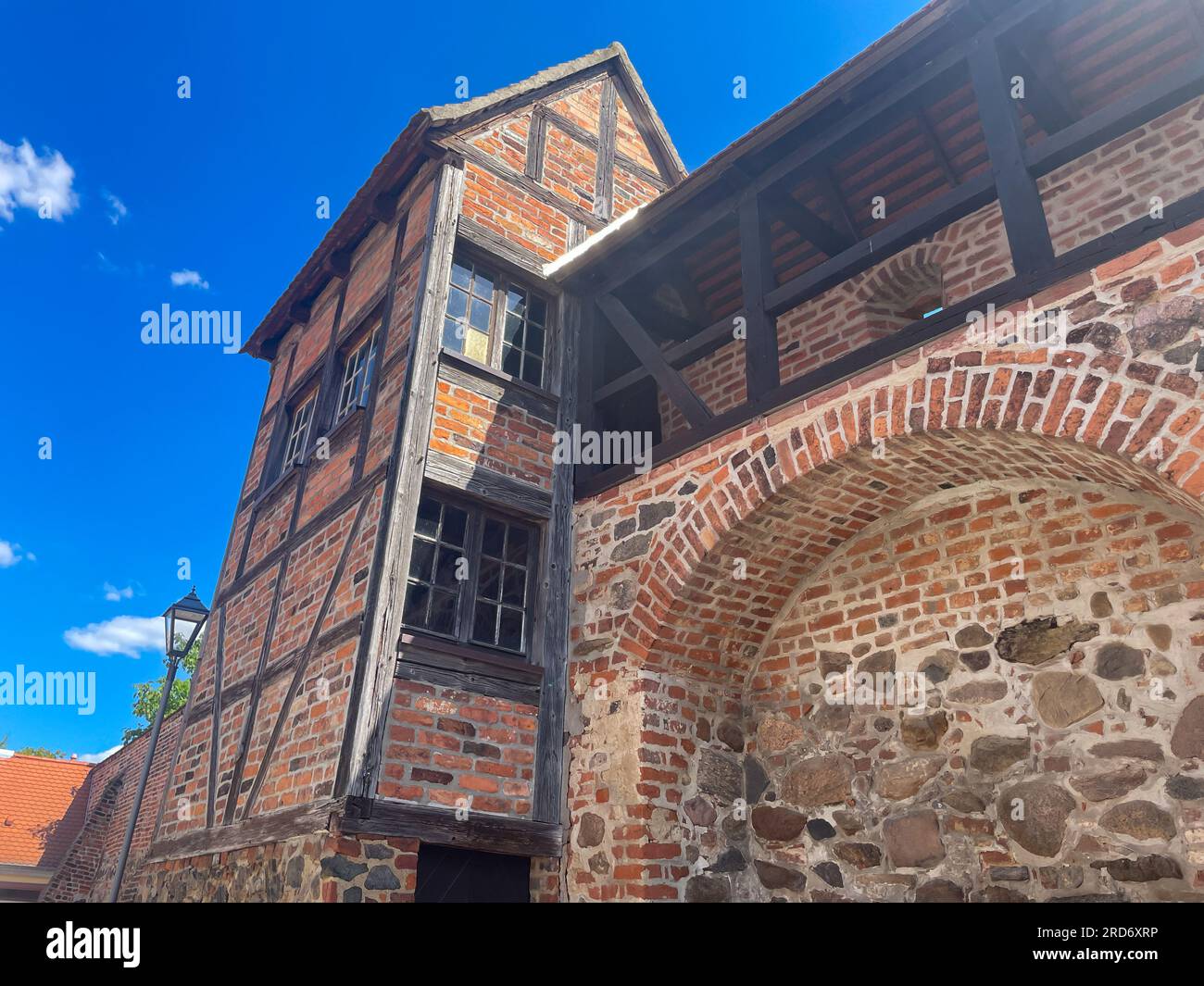 Le mura della città vecchia di Zerbst, sassonia-anhalt Foto Stock
