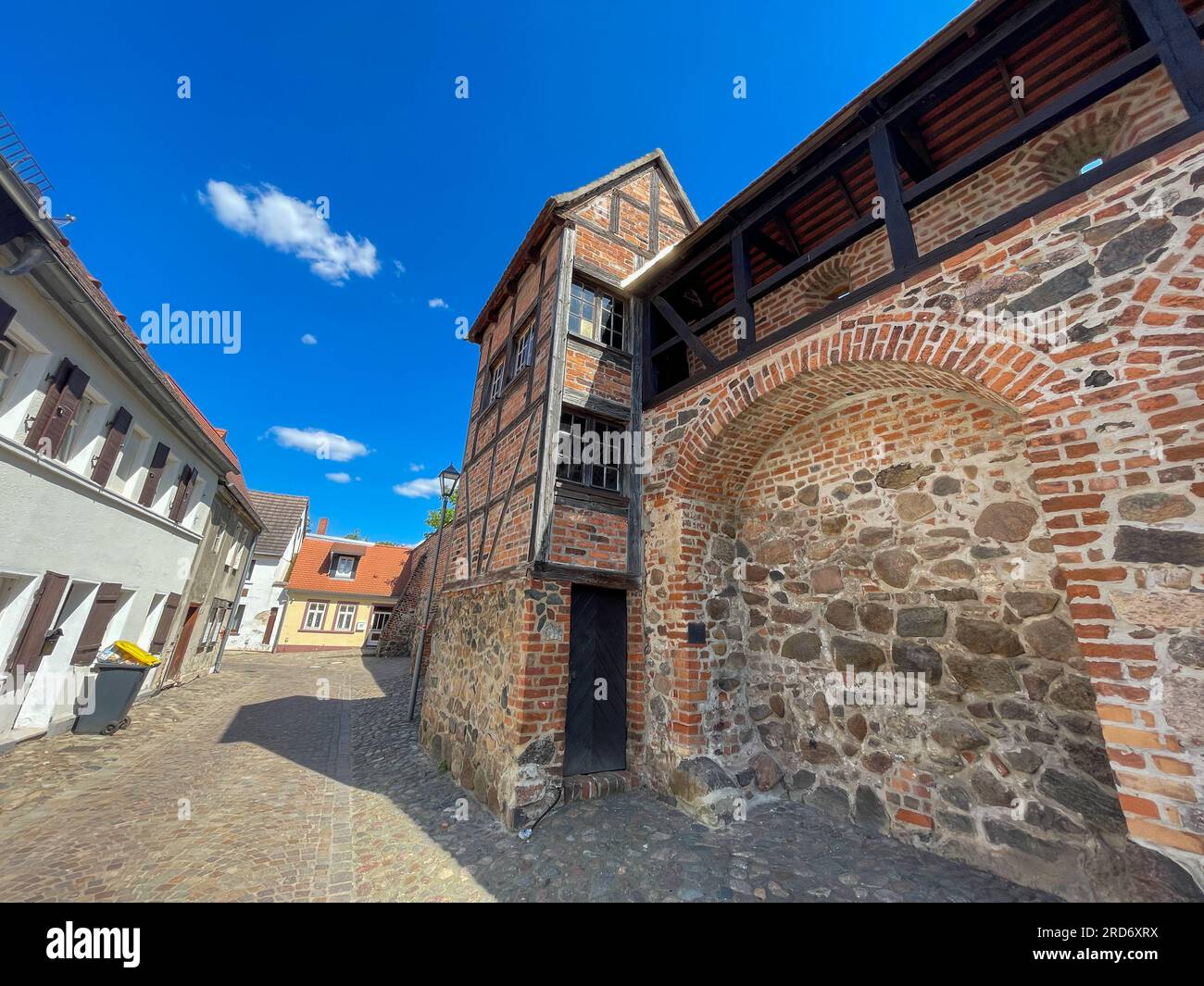Mura della città vecchia a Zerbst, sassonia-anhalt 02 Foto Stock