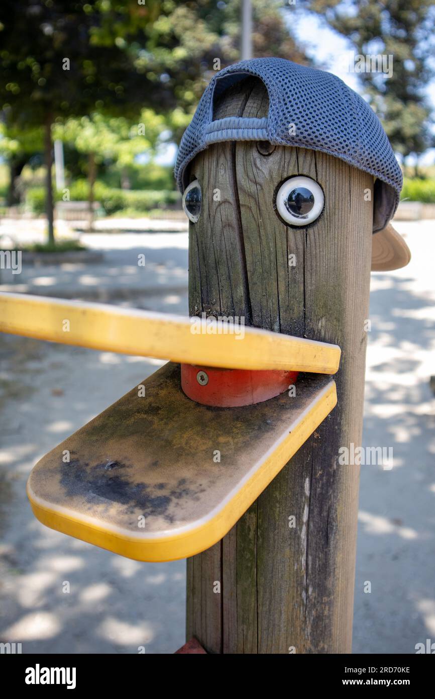 La spazzatura può annegare nel parco Foto Stock
