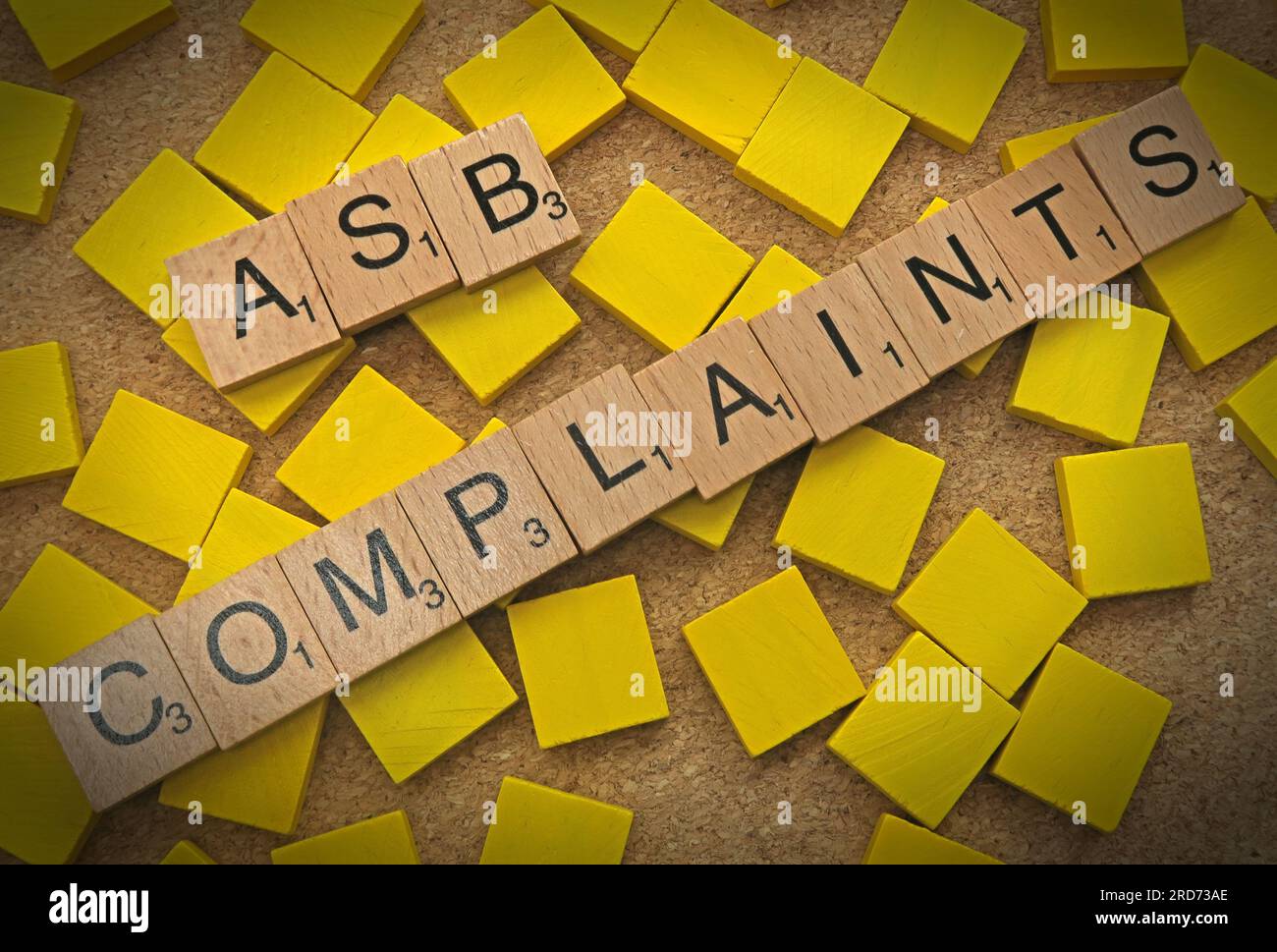 ASB - Anti-comportamento sociale e reclami, nelle comunità e negli alloggi sociali o del consiglio Foto Stock