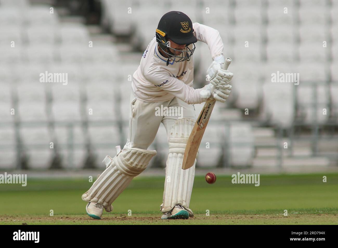 Clean Slate Headingley Stadium, Leeds, West Yorkshire, Regno Unito. 19 luglio 2023. Sussex County Cricket Club nello scontro del campionato della contea di assicurazione presso il Clean Slate Headingley Stadium. Oli Carter del Sussex County Cricket Club batting Credit: Touchlinepics/Alamy Live News Foto Stock