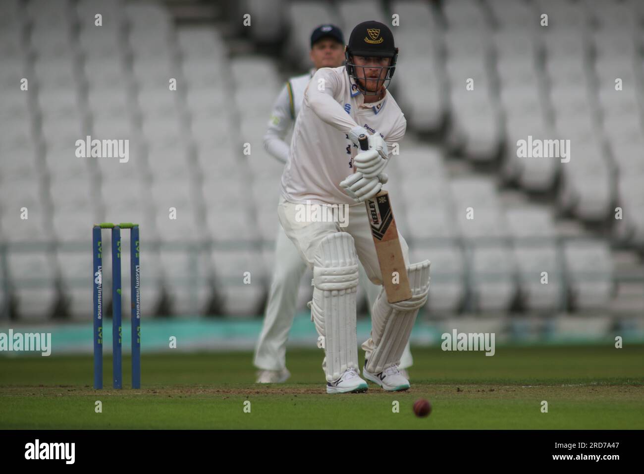Clean Slate Headingley Stadium, Leeds, West Yorkshire, Regno Unito. 19 luglio 2023. Sussex County Cricket Club nello scontro del campionato della contea di assicurazione presso il Clean Slate Headingley Stadium. Credito di battuta Tom Alsop del Sussex County Cricket Club: Touchlinepics/Alamy Live News Foto Stock