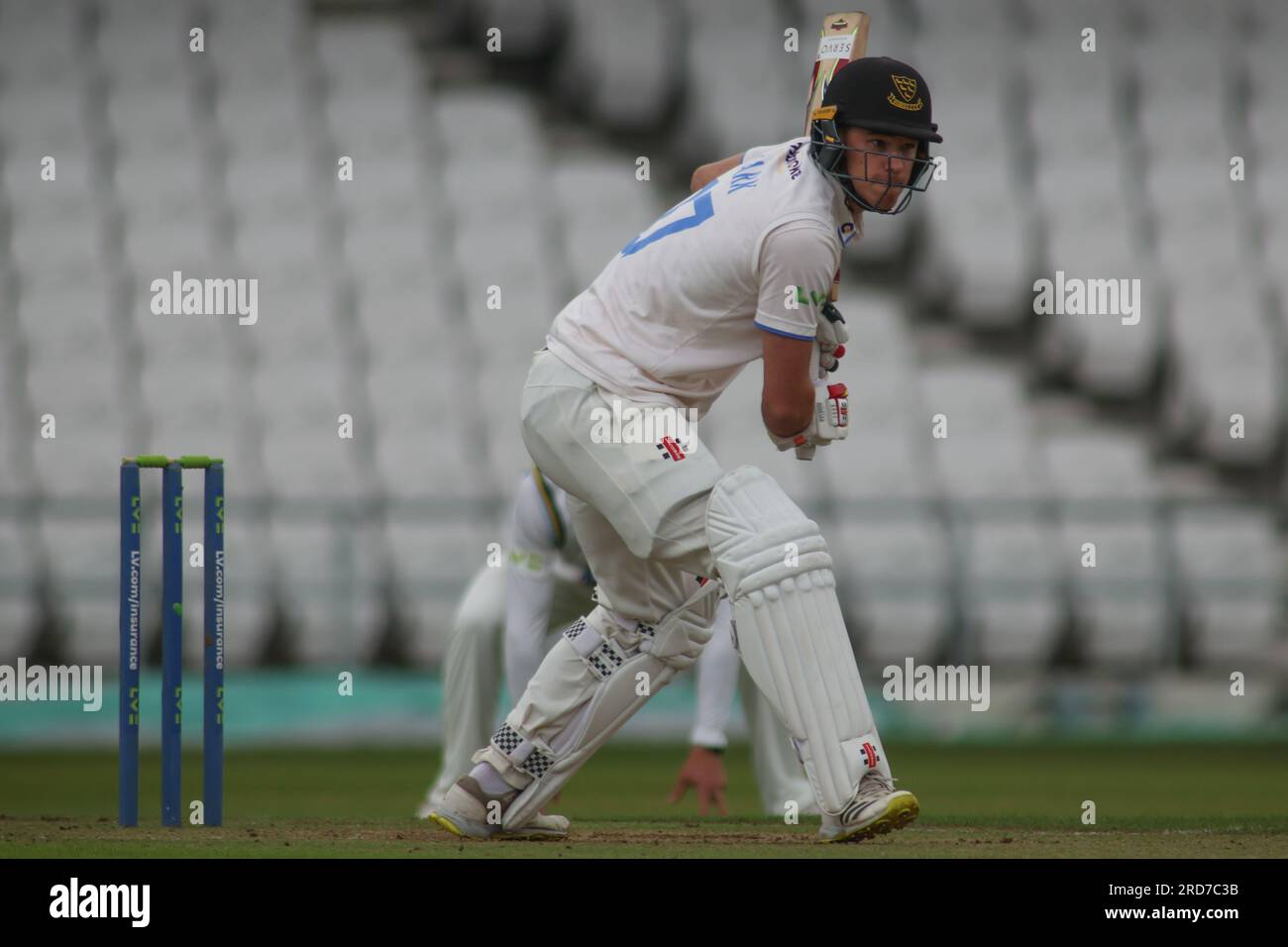Clean Slate Headingley Stadium, Leeds, West Yorkshire, Regno Unito. 19 luglio 2023. Sussex County Cricket Club nello scontro del campionato della contea di assicurazione presso il Clean Slate Headingley Stadium. Credito di battuta Tom Clark del Sussex County Cricket Club: Touchlinepics/Alamy Live News Foto Stock
