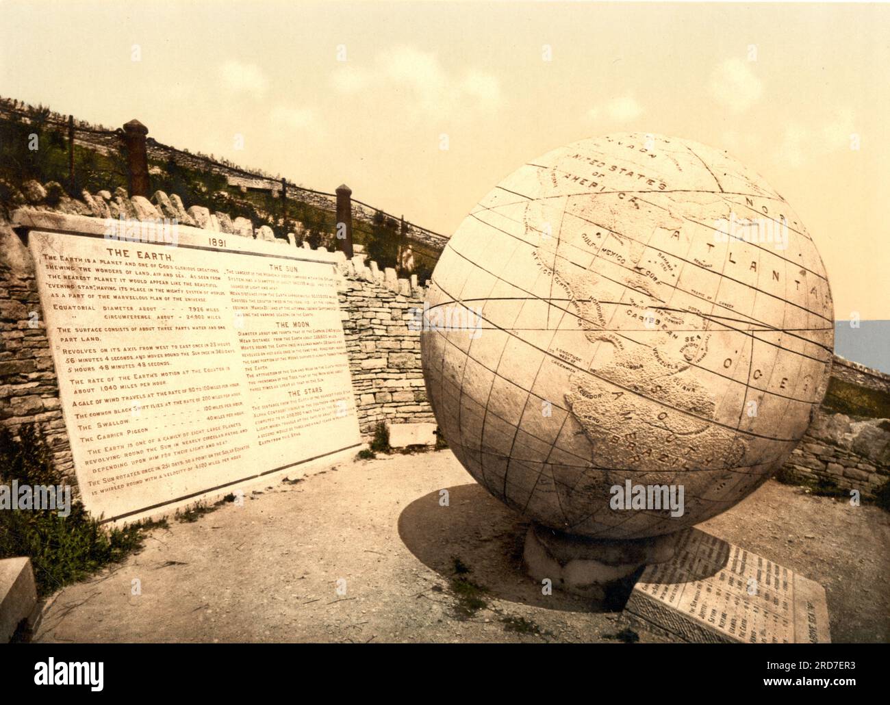 The Globe, Swanage, England, 1895, Historical, Riproduzione digitale migliorata di una vecchia stampa Photochrome Foto Stock