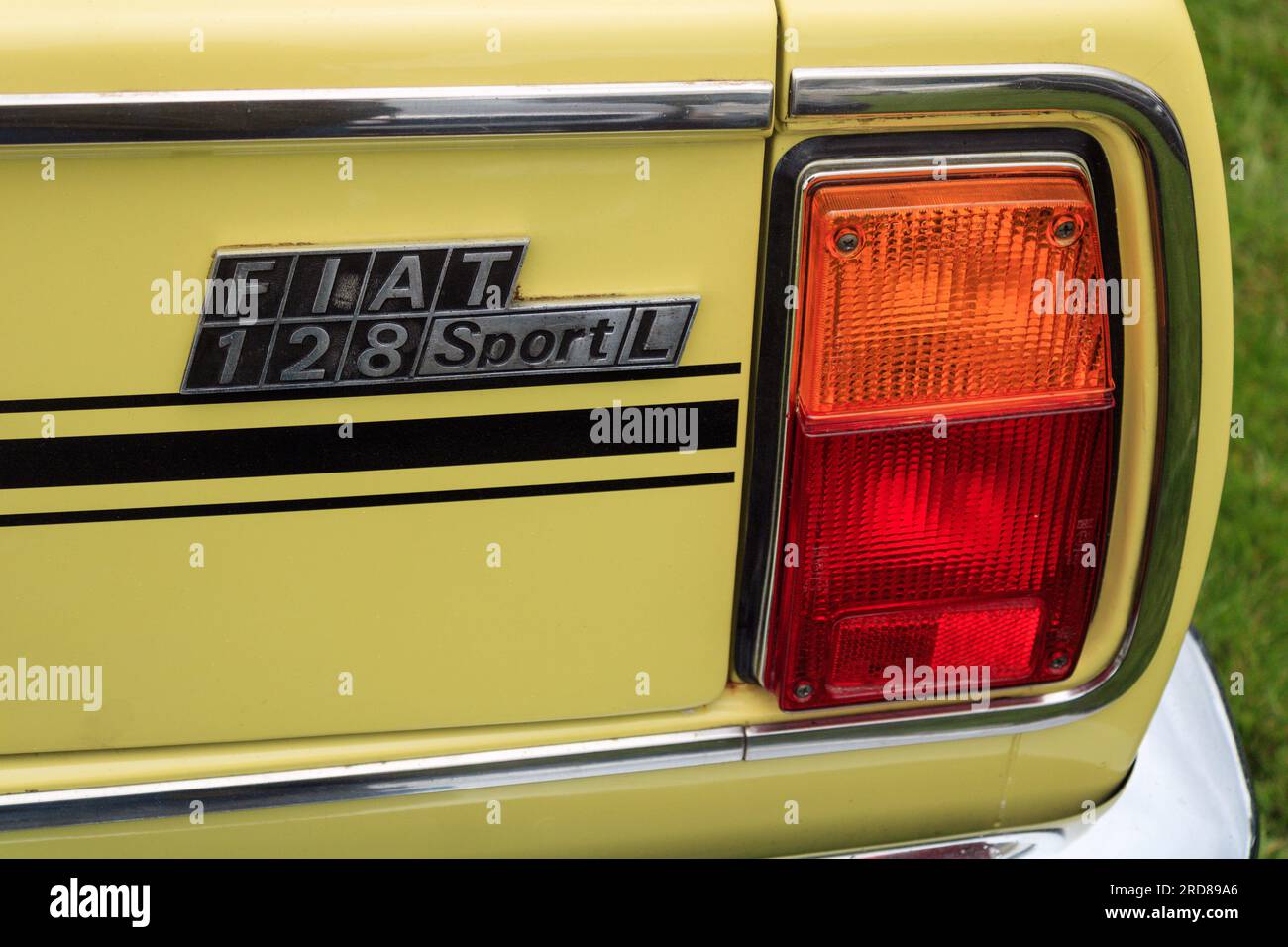 Fiat 128 Sport L. Rochdale Classic Car Show 2023. Foto Stock