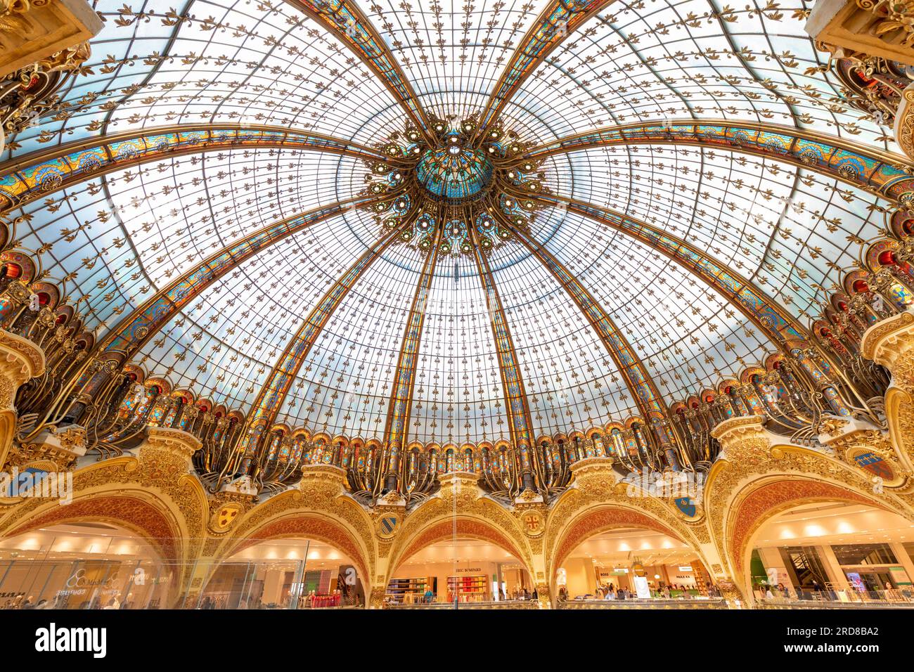 Galeries Lafayette, Parigi, Francia, Europa Foto Stock