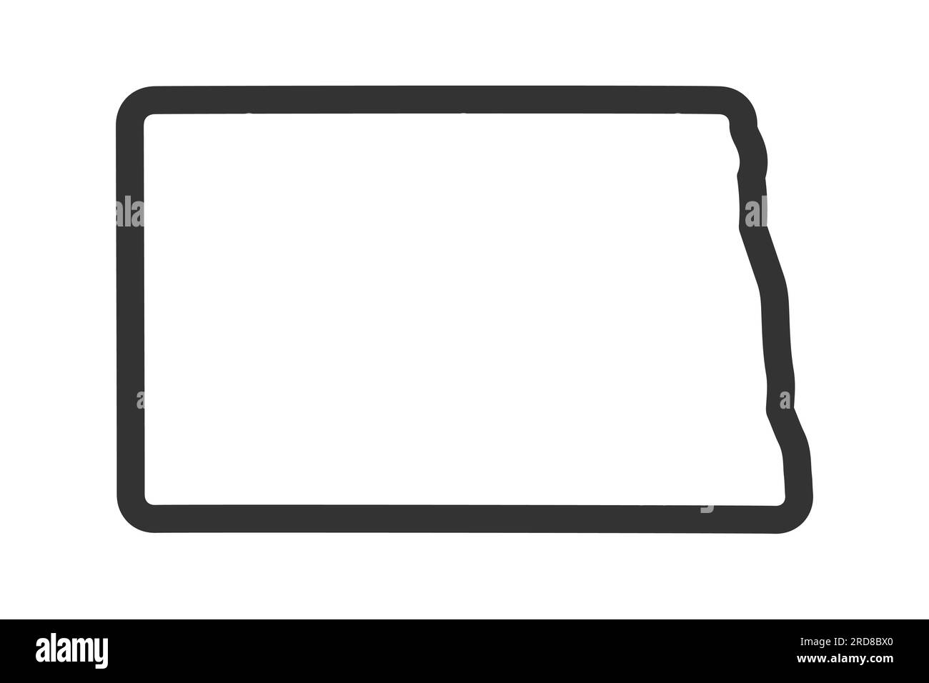 Simbolo del profilo del North Carolina. Mappa dello stato DEGLI STATI UNITI. Illustrazione vettoriale Illustrazione Vettoriale