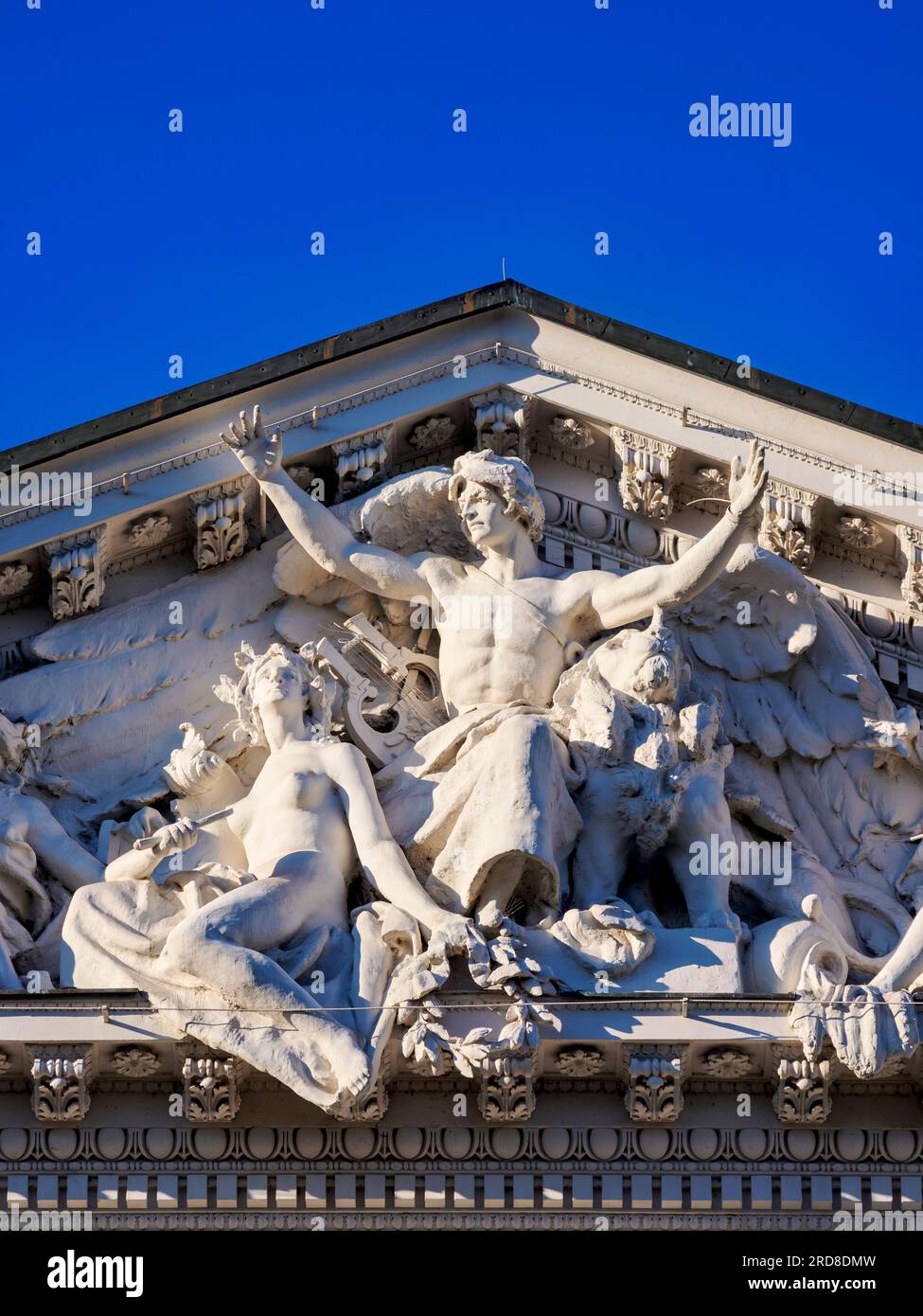 Zacheta National Gallery of Art, Vista dettagliata, Varsavia, Voivodato Masoviano, Polonia, Europa Foto Stock