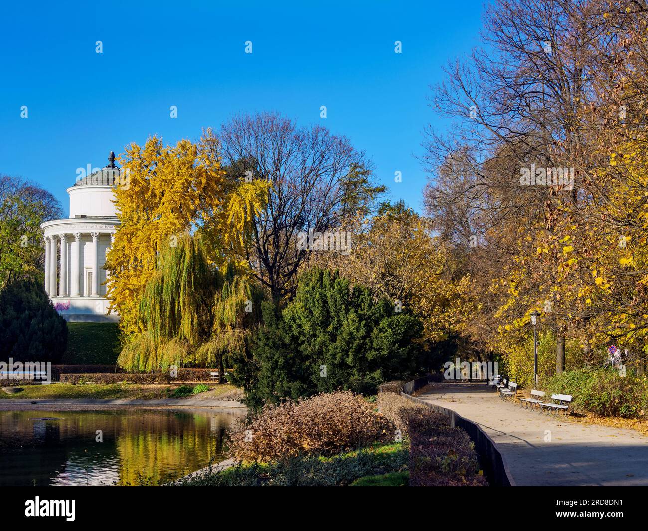 Tempio di Vesta Water Tower, Giardino sassone, Varsavia, Voivodato Masoviano, Polonia, Europa Foto Stock