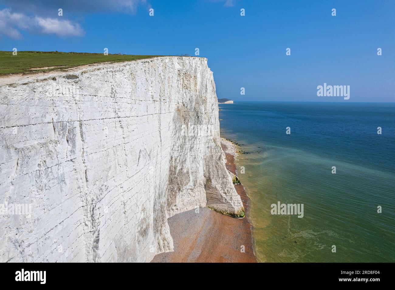 Seven Sisters Chalk Cliffs, South Downs National Park, East Sussex, Inghilterra, Regno Unito Foto Stock